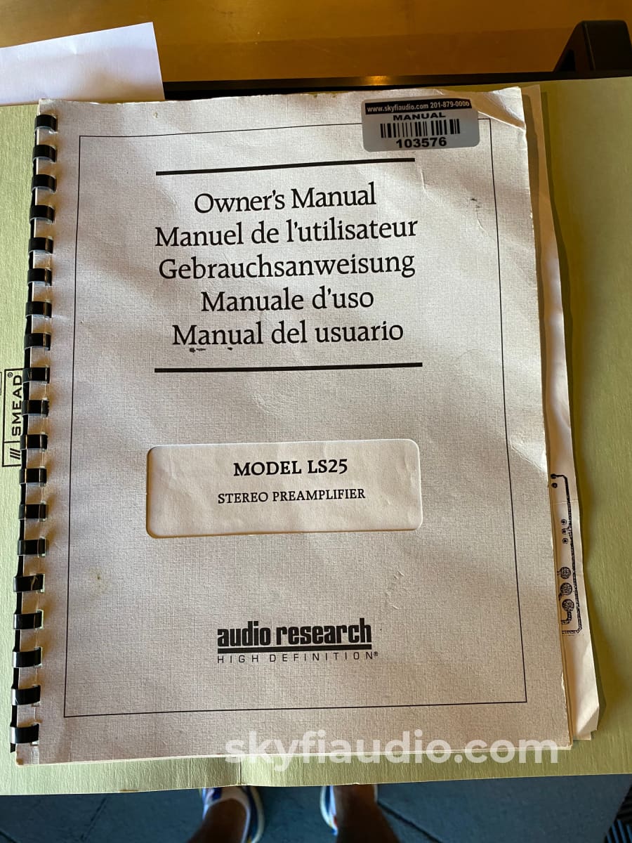Audio Research Ls25 Mki Tube Preamp W/ Factory High Gain & Sonic Improvement Mods Installed