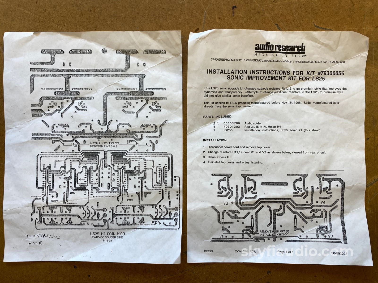 Audio Research Ls25 Mki Tube Preamp W/ Factory High Gain & Sonic Improvement Mods Installed