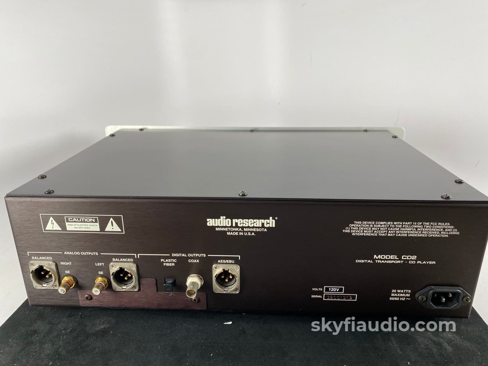 Audio Research Model Cd2 Vintage Cd Player + Digital