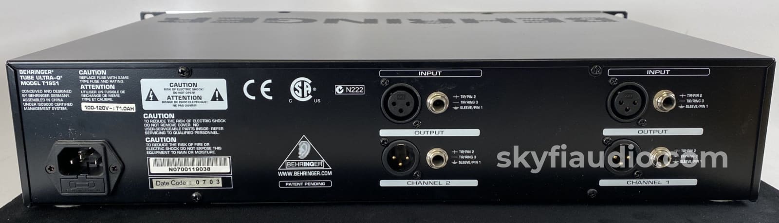 Behringer T1951 Tube Ultra-Q Equalizer - New In Box Accessory