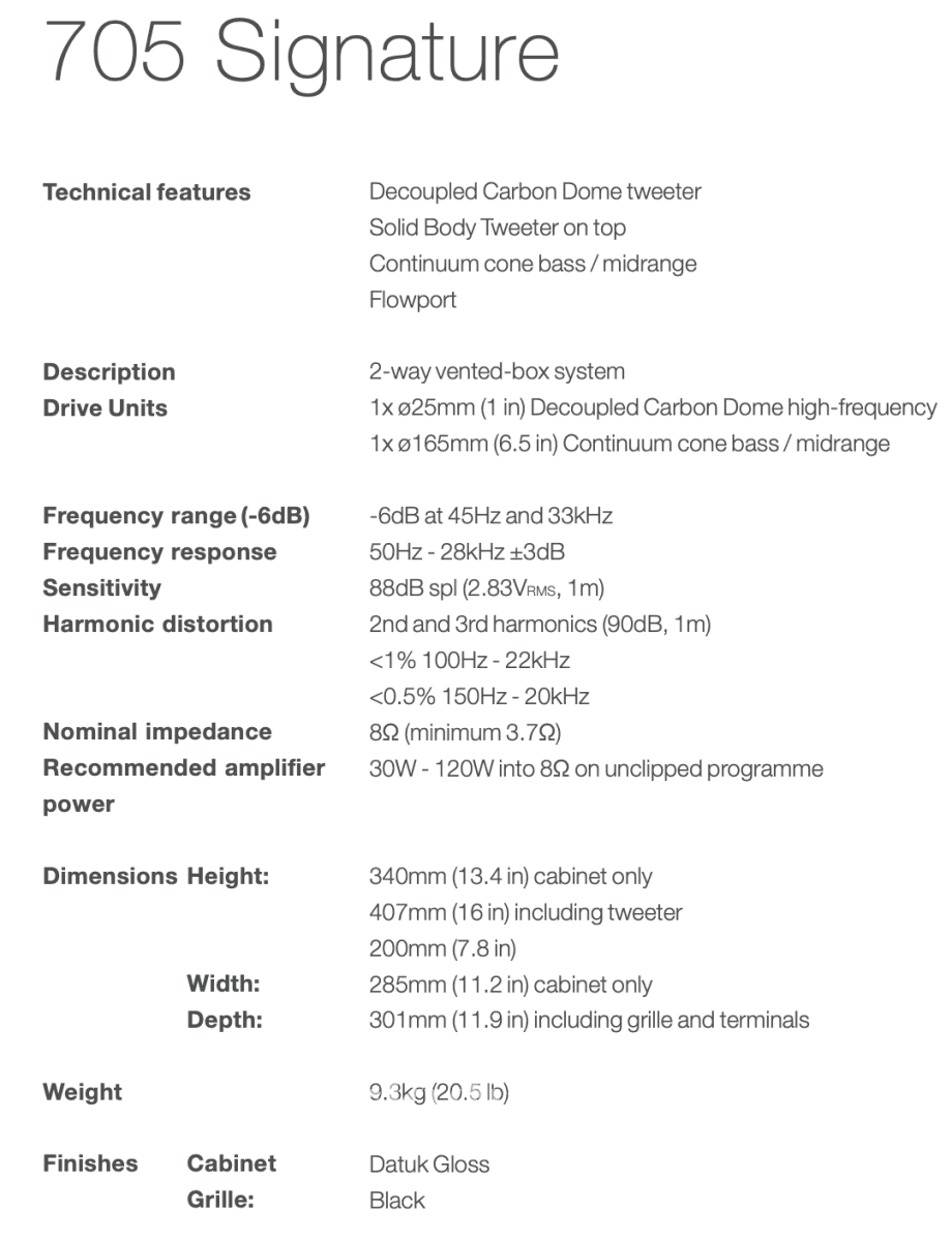 Bowers & Wilkins Signature 705 Datuk Gloss Speakers - Super Rare
