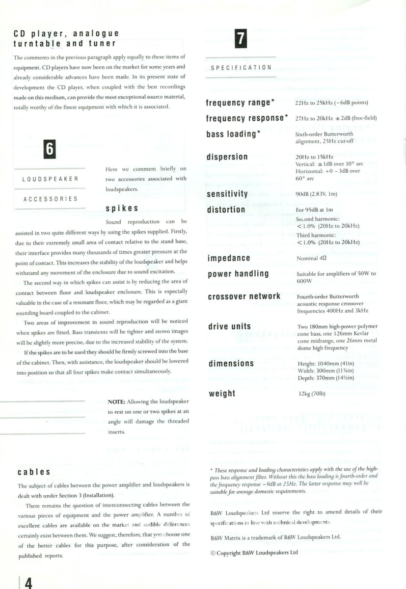 B&W (Bowers & Wilkins) Matrix 802 Series 3 Speakers - Survivor Pair!