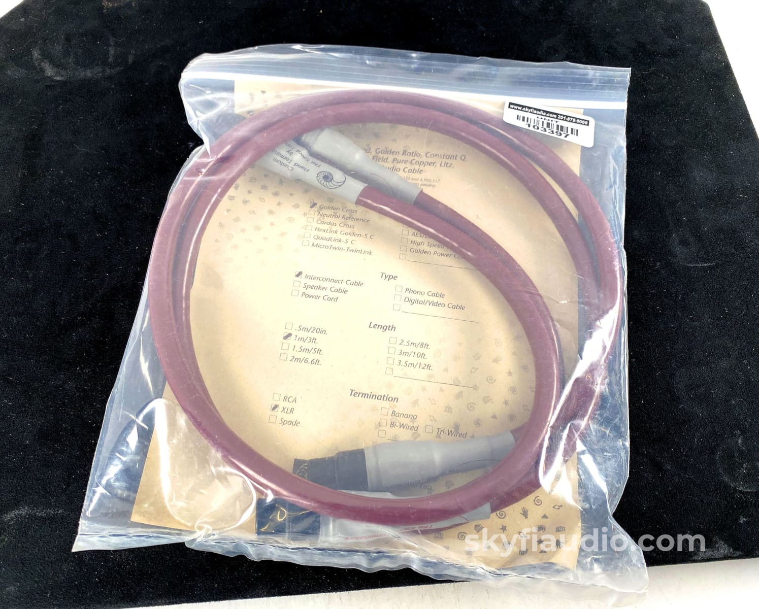 Cardas Audio Golden Cross Xlr Interconnects 1M Cables