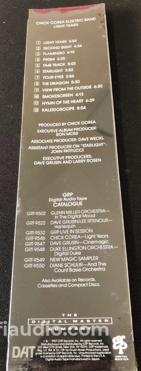 Chick Corea Elektric Band - Light Years New Pre-Recorded Dat Tape Music