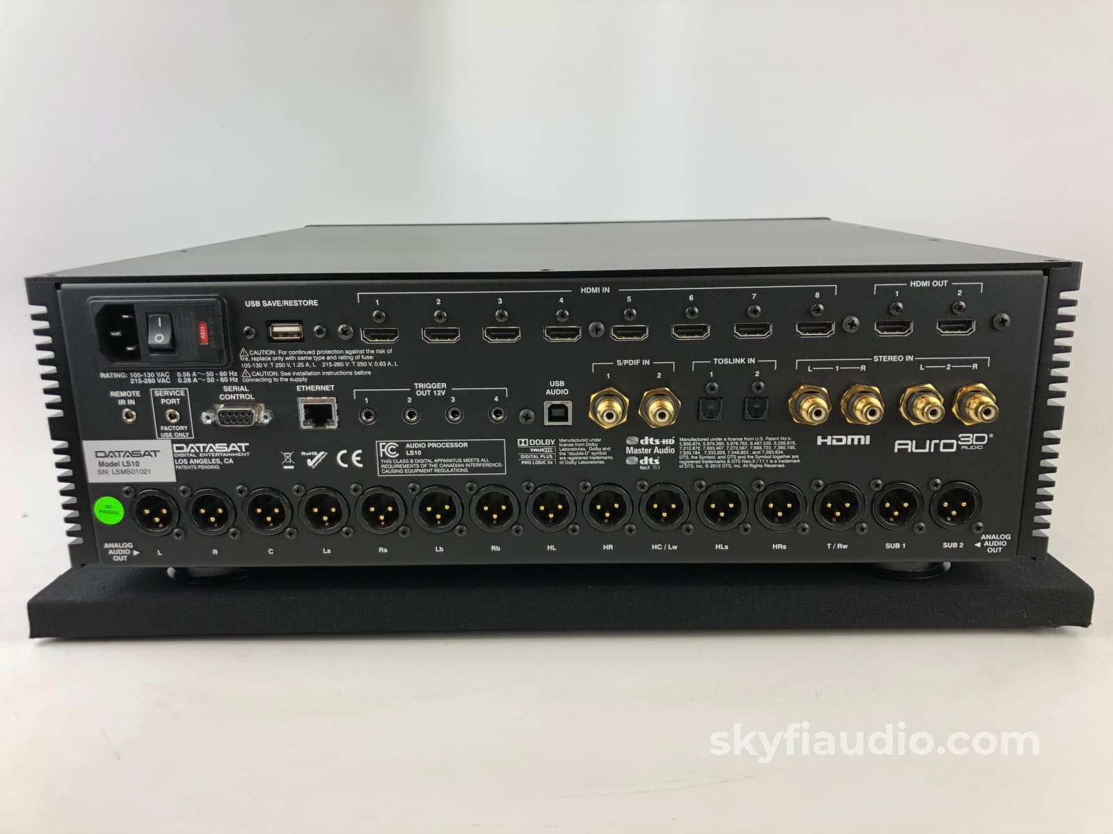 Datasat Digital Ls10 Theater Audio Processor Preamplifier