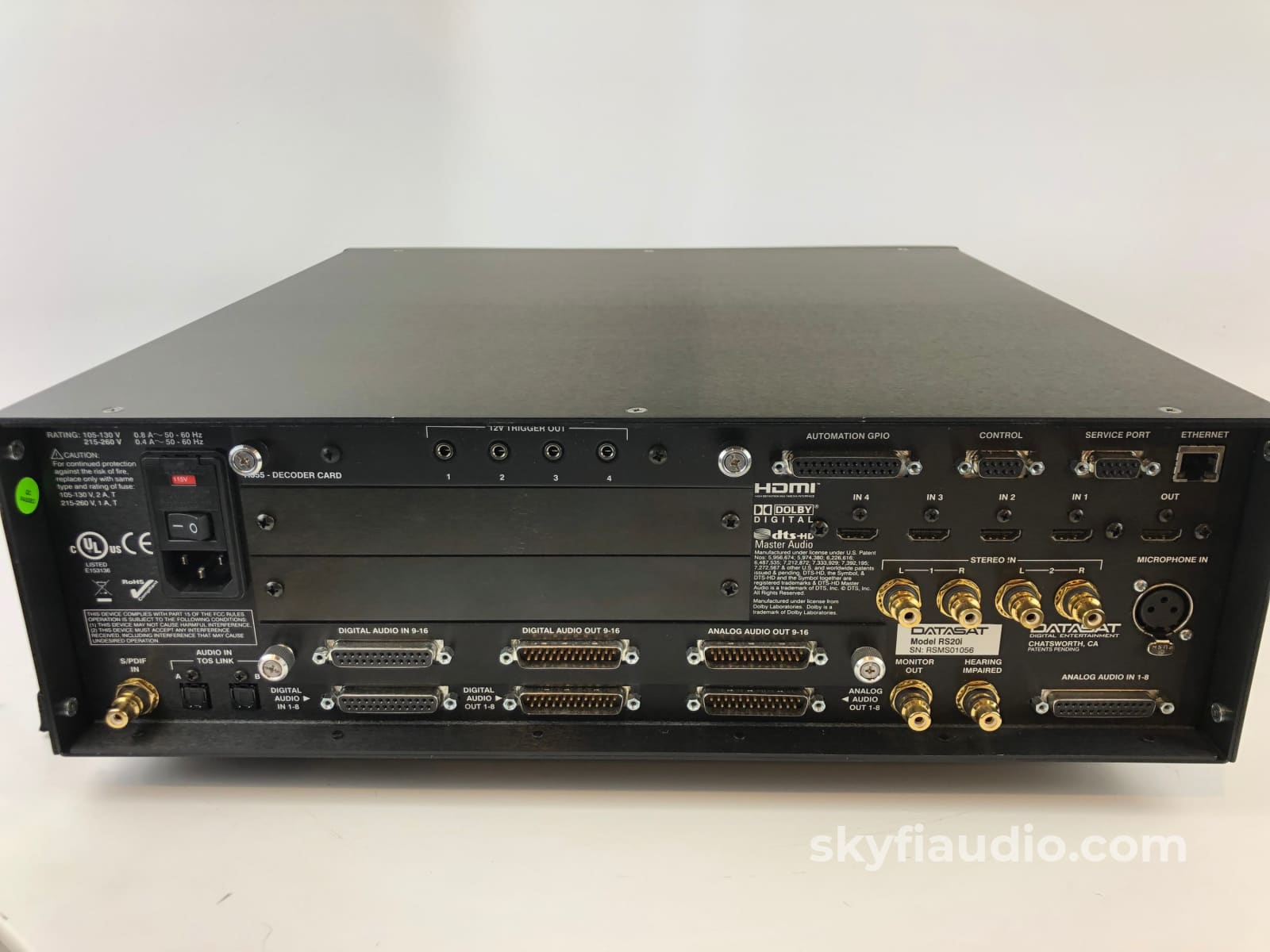 Datasat Digital Rs20I Flagship Theater Processor Preamplifier