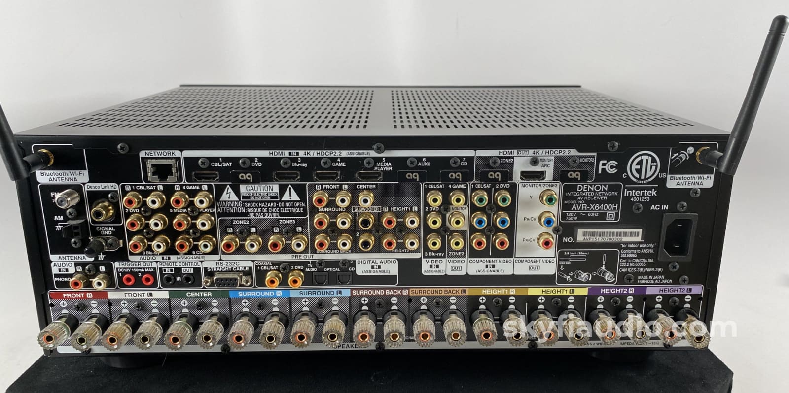 Denon Avr-X6400H 11.2 Receiver With Dolby Atmos Dts-X Auro-3D + 4K Hdr10 Vision Integrated Amplifier