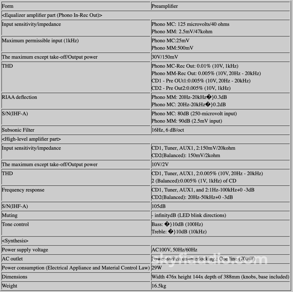 Denon Pra-2000Rg - Reference Gold Limited Edition Preamp With Phono Rare Preamplifier