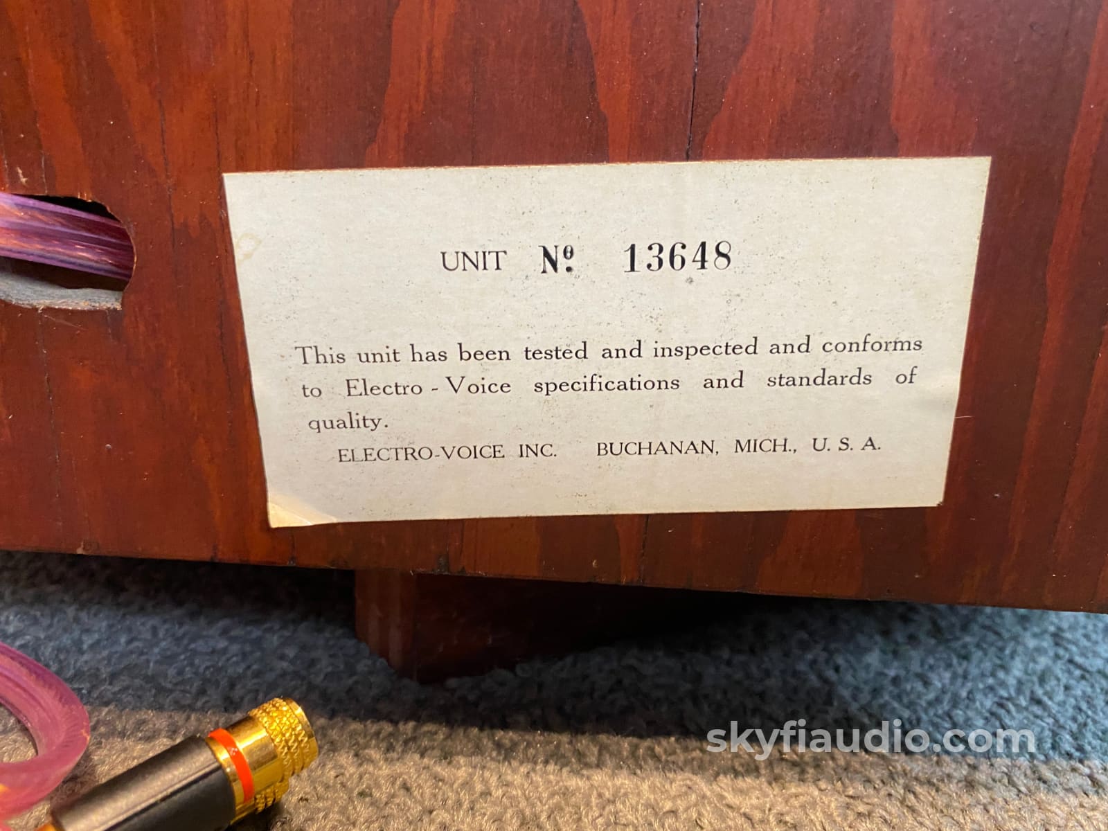 Electro-Voice Aristocrat Vintage Speakers - Tri-Axial Restored