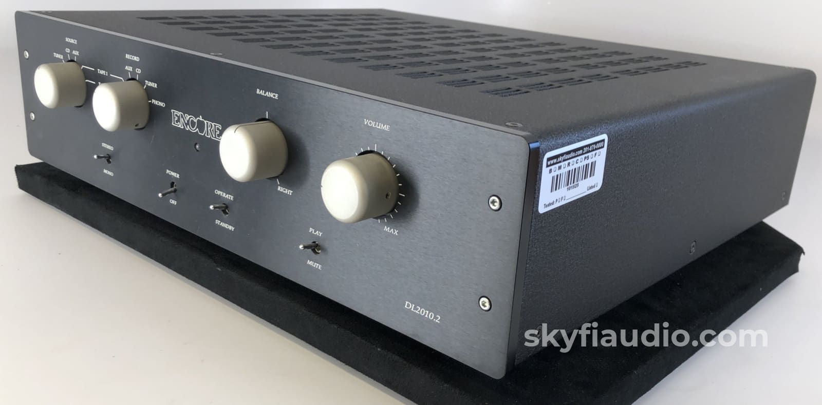 Encore Dl2010.2 Tube Preamplifier With Phono Section - Rare And Near Mint