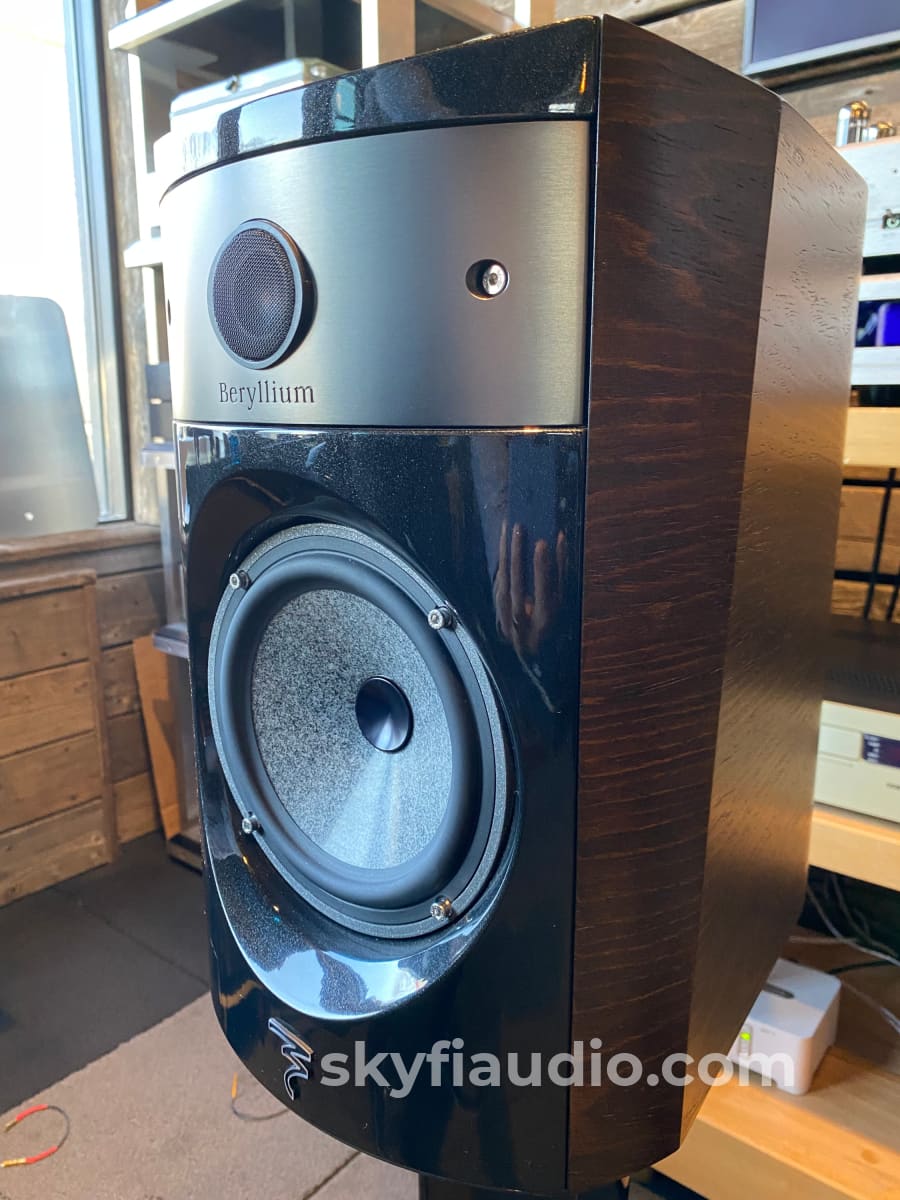 Focal Electra 1008 Be - Dark Walnut W/Focal Stands Beryllium Tweeters Speakers