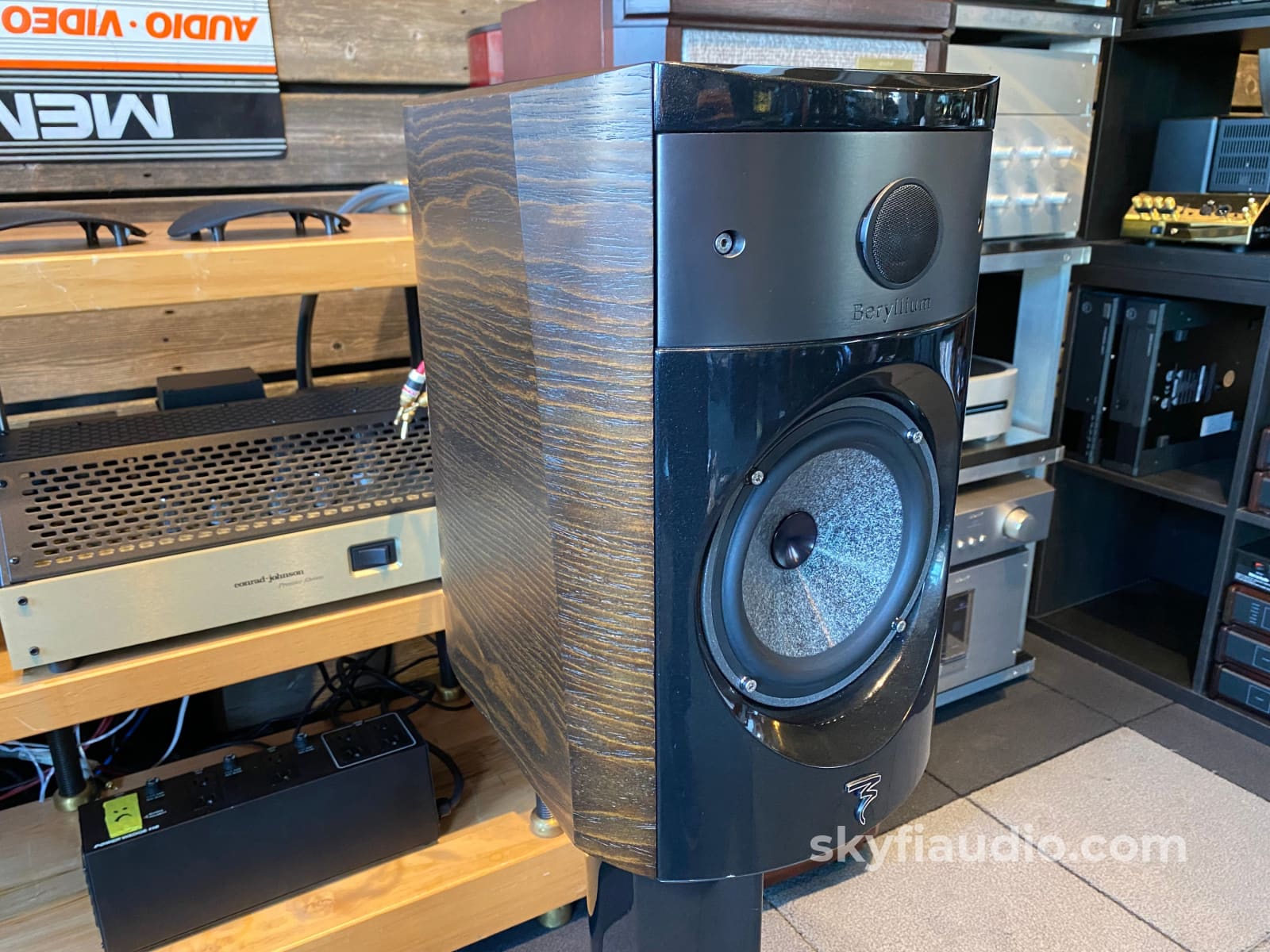 Focal Electra 1008 Be - Dark Walnut W/Focal Stands Beryllium Tweeters Speakers