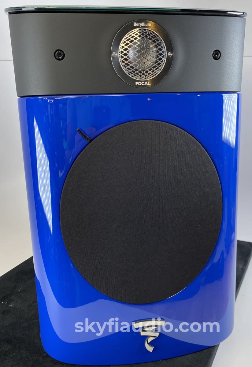 Focal Sopra No. 1 Speakers - Audi Blue Finish Perfect And Like New With Boxes Paperwork