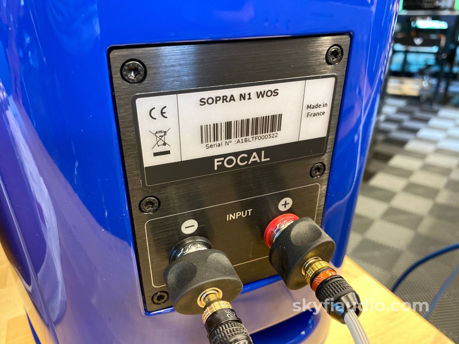 Focal Sopra No. 1 Speakers - Audi Blue Finish Perfect And Like New With Boxes Paperwork
