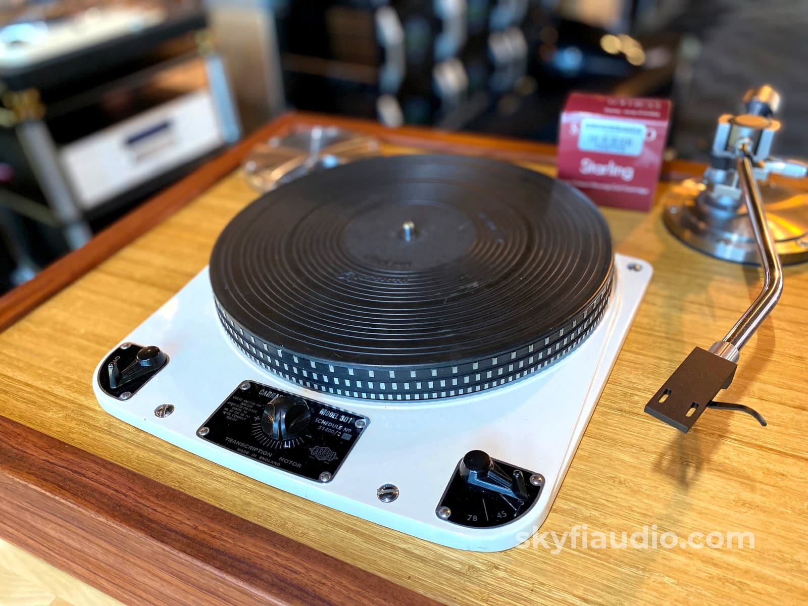 Garrard 301 Skyfi Custom Dual Tonearm Turntable With 12 Abis Arm And New Sumiko Starling