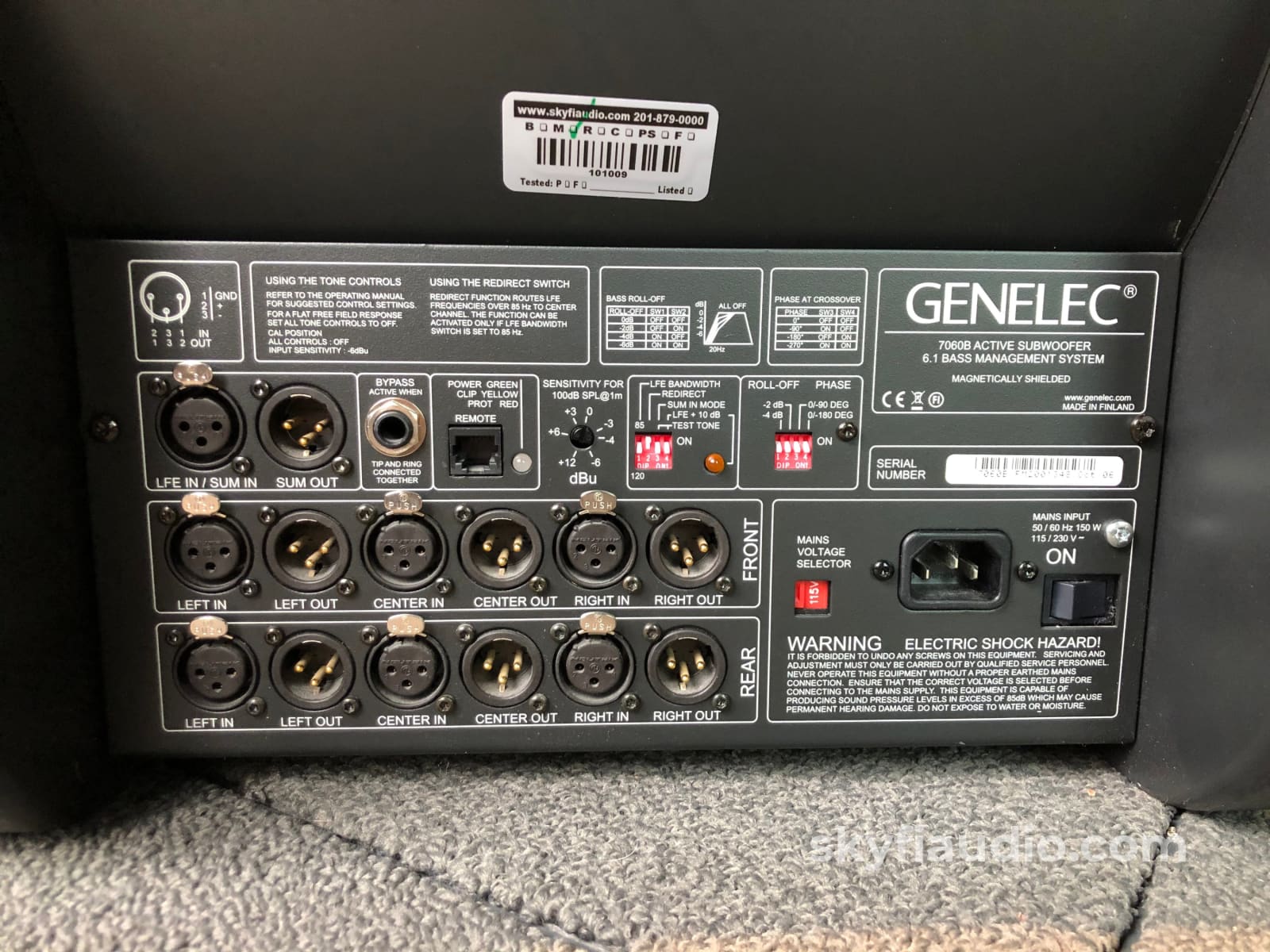 Genelec 7060B Powered Pro Audio Subwoofer Speakers