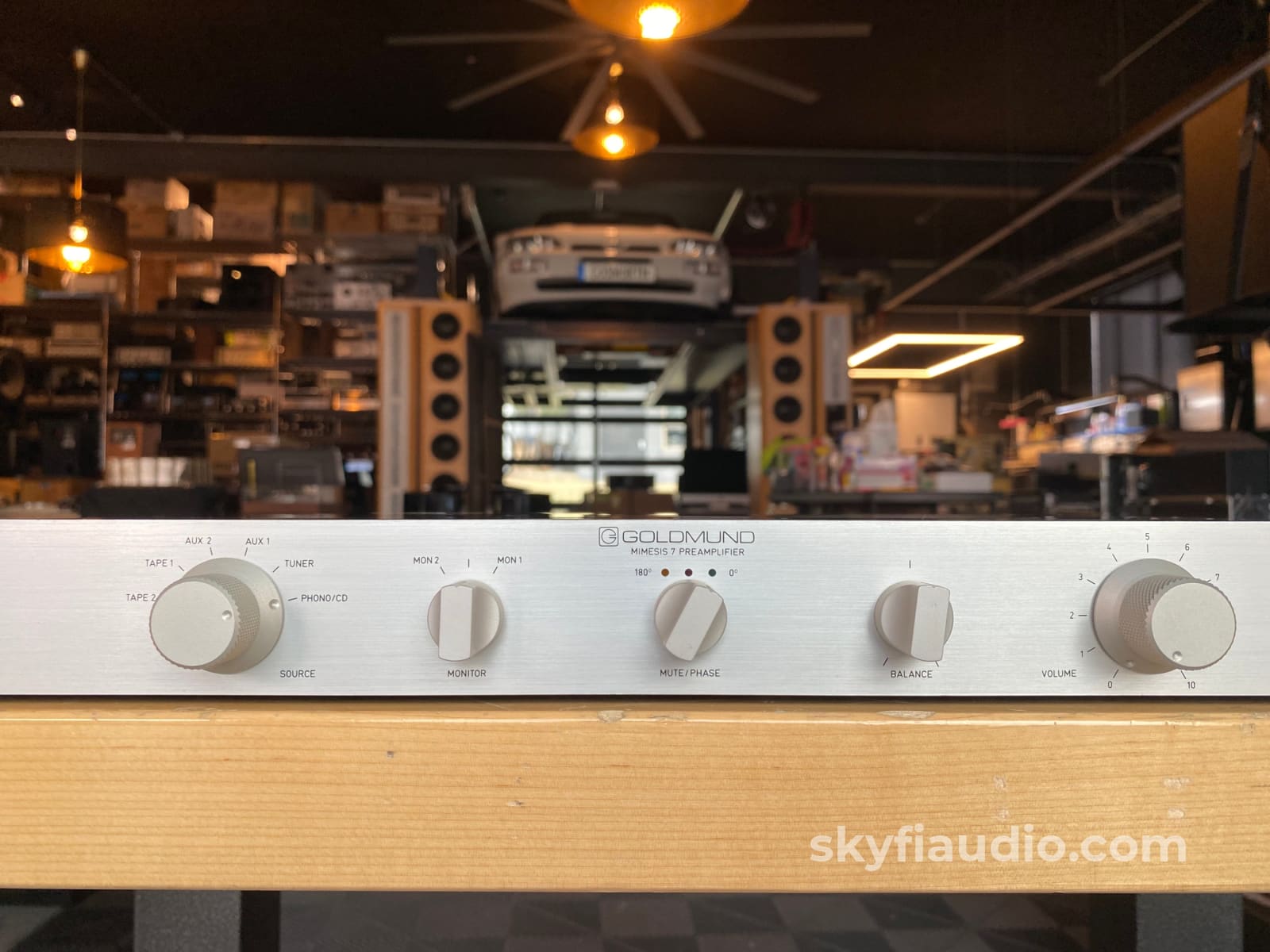 Goldmund Memesis 7 Preamp (SkyFi Restored) w/MC Phono + Penny & Giles  Volume Control