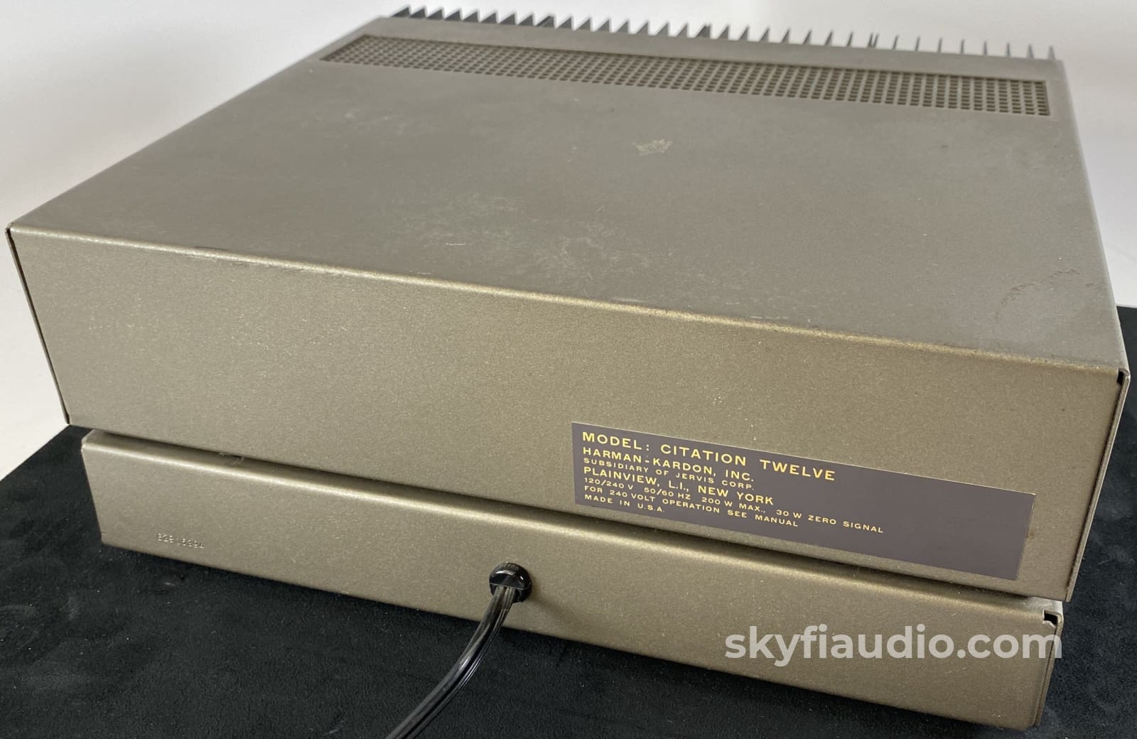 Harman Kardon Citation Twelve - Vintage Amplifier With Original Manual