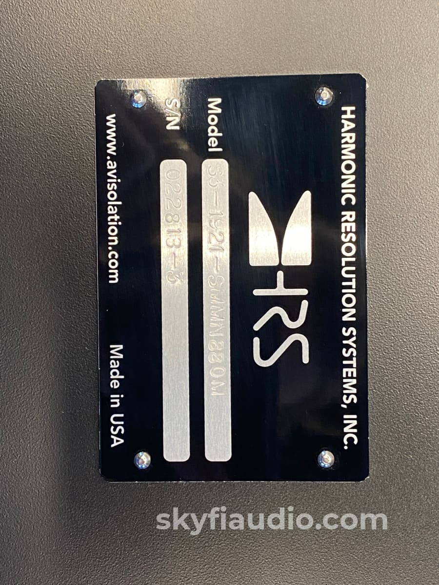 Hrs S3 Monoblock Isolation Platform / Stand W/ 2 Tall Feet 21 X 19 Accessory