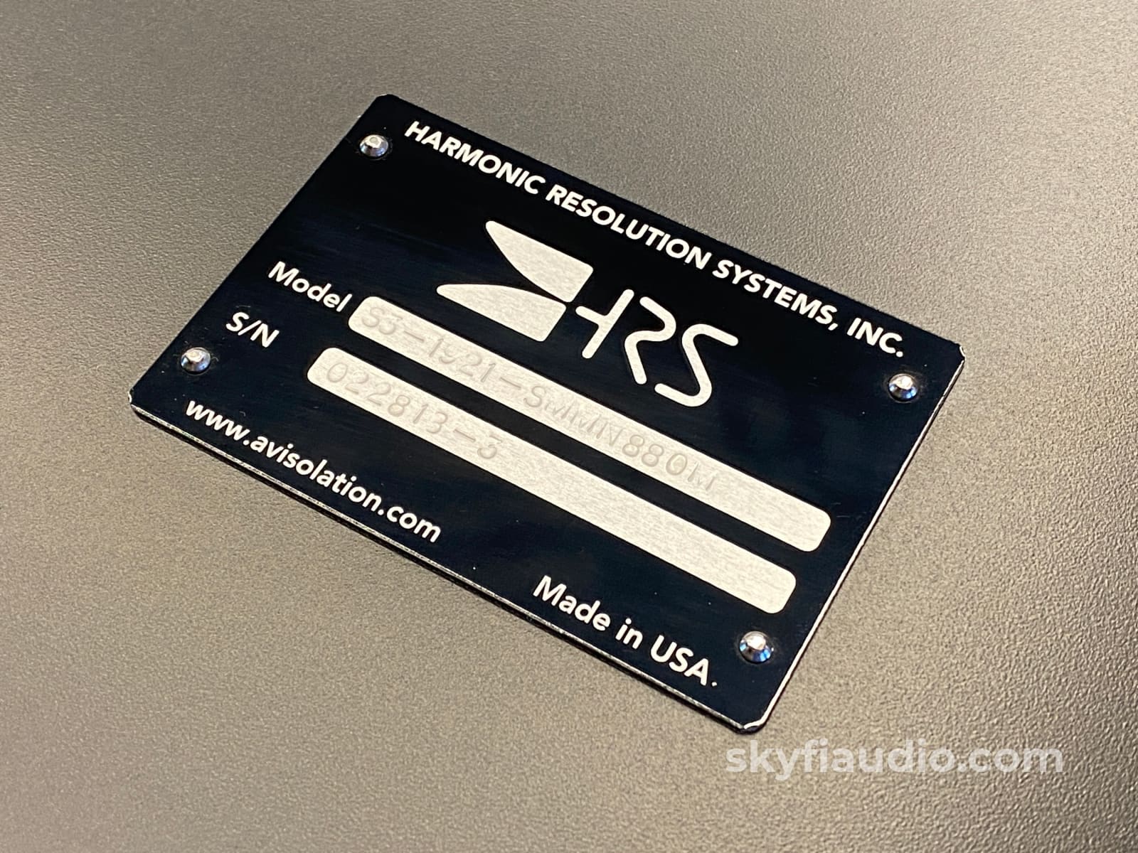 Hrs S3 Monoblock Isolation Platform / Stand W/ 2 Tall Feet 21 X 19 Accessory