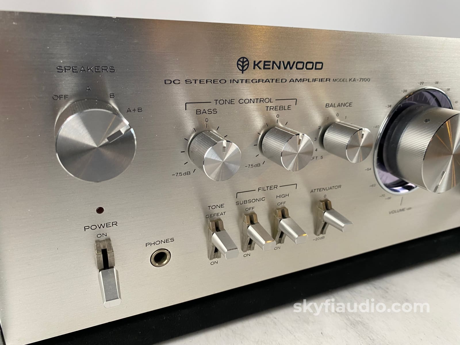 Kenwood Ka-7100 Vintage Dc Stereo Integrated Amplifier W/Rack Handles - Serviced