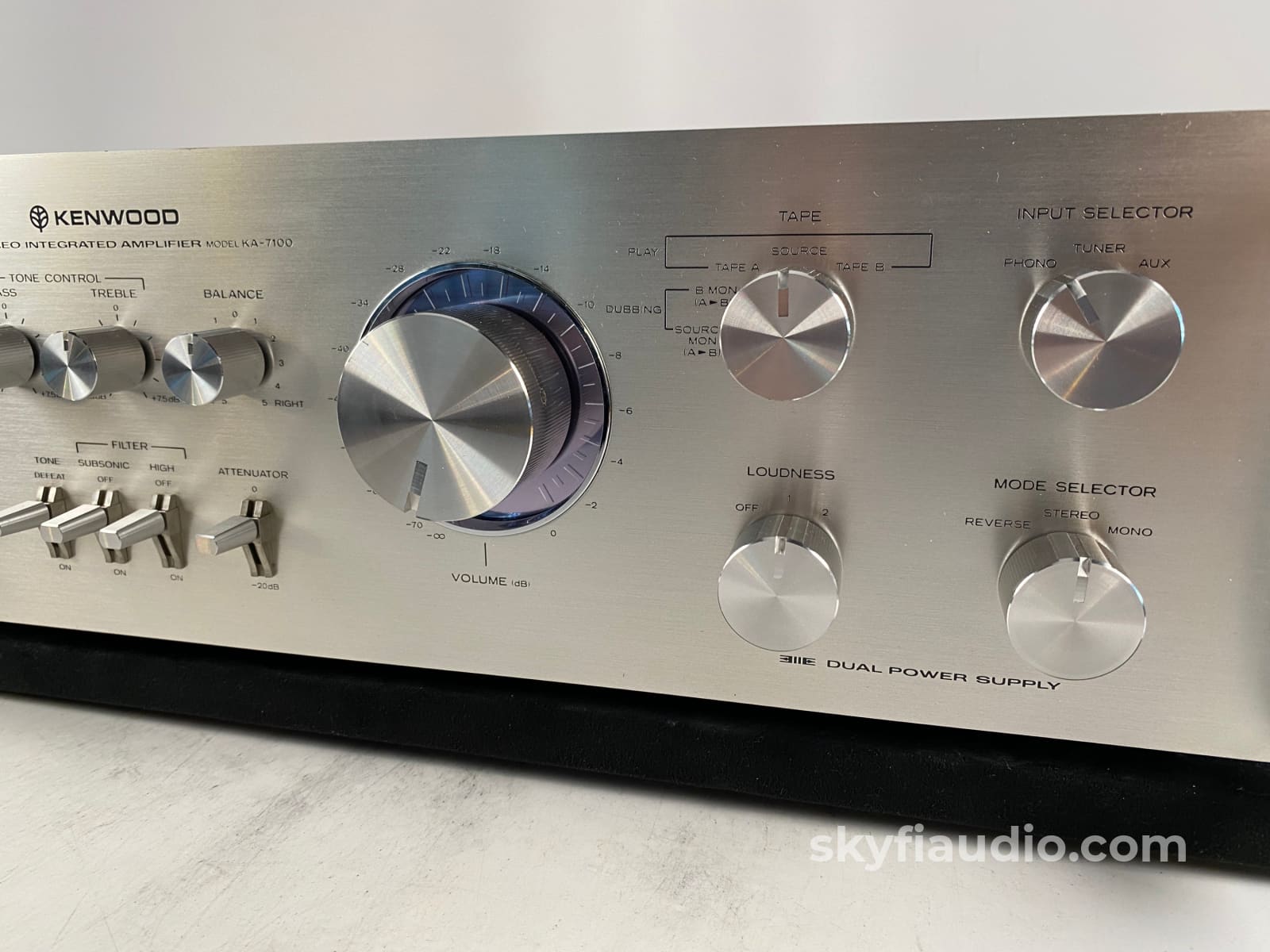 Kenwood Ka-7100 Vintage Dc Stereo Integrated Amplifier W/Rack Handles - Serviced