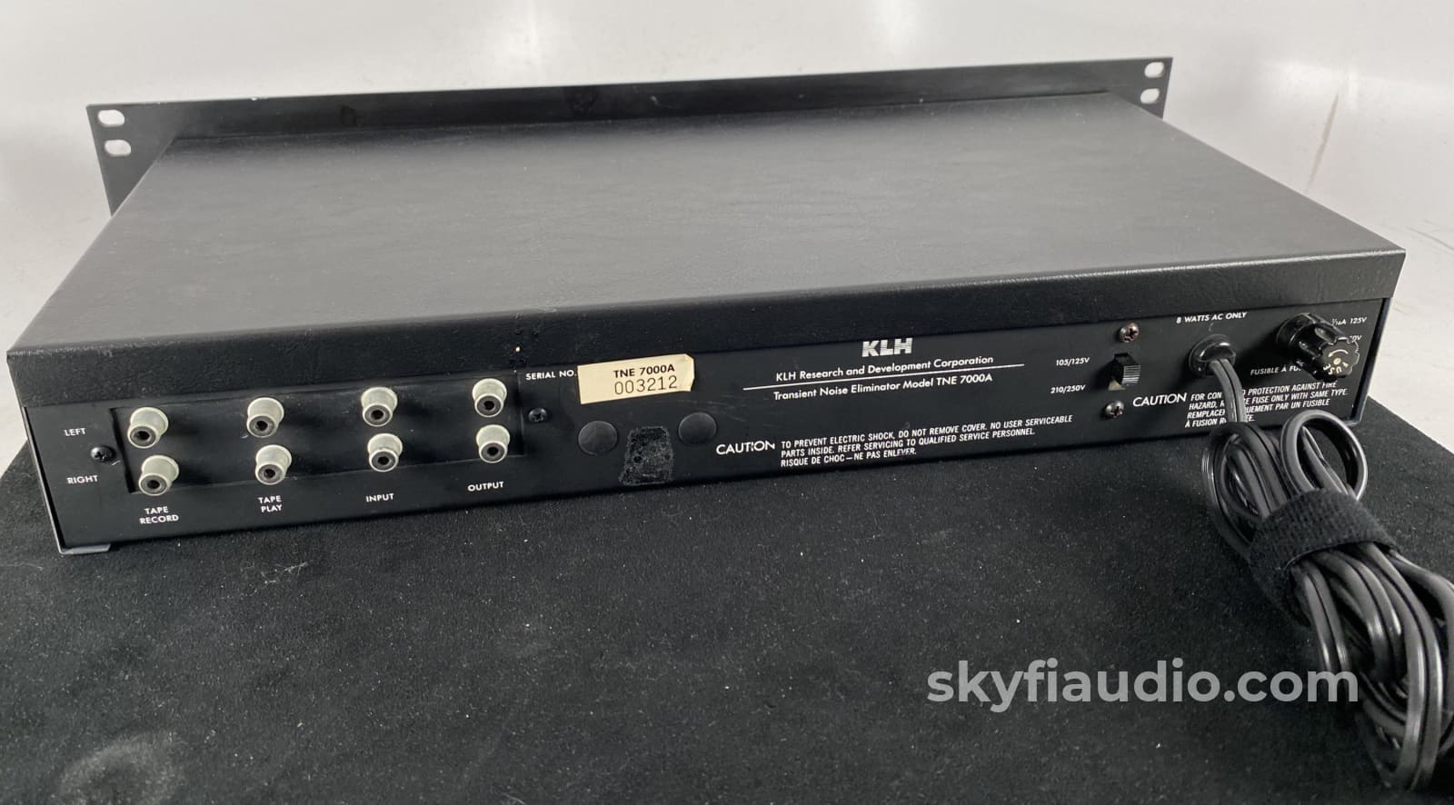 Klh (Burwen Research) Vinyl Click And Pop Reducer - Tne 7000A Transient Noise Eliminator Accessory