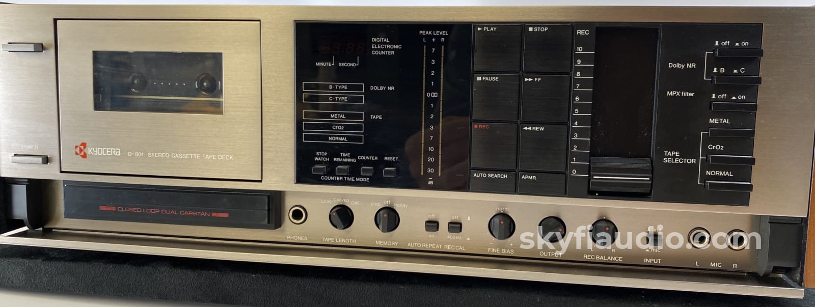 Kyocera D-801 Vintage Cassette Deck Tape