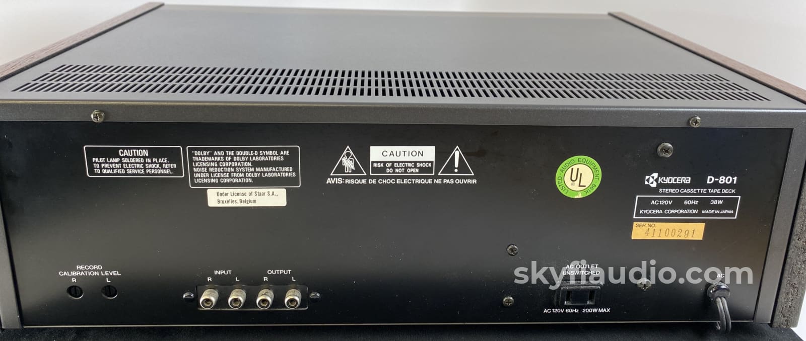 Kyocera D-801 Vintage Cassette Deck Tape