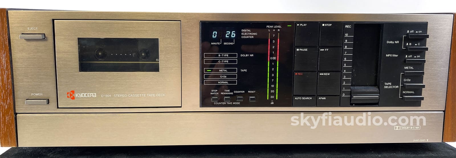 Kyocera D-801 Vintage Cassette Deck Tape