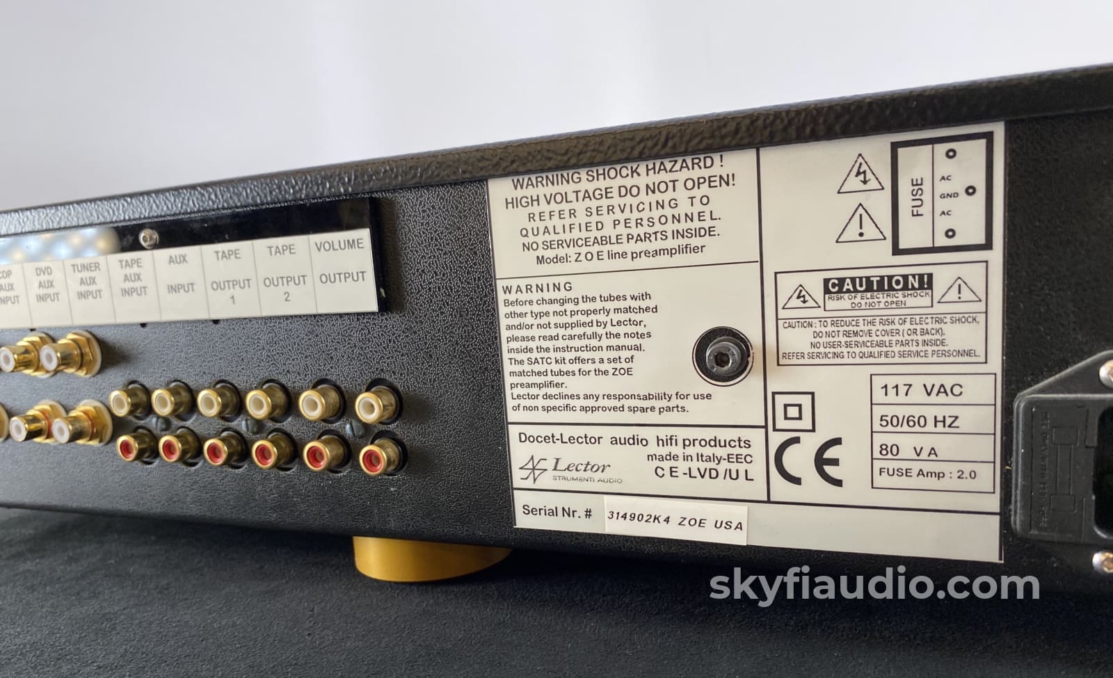 Lector Zoe (Zero Ohm Energy) Tube Preamplifier Complete Set Rollers Dream