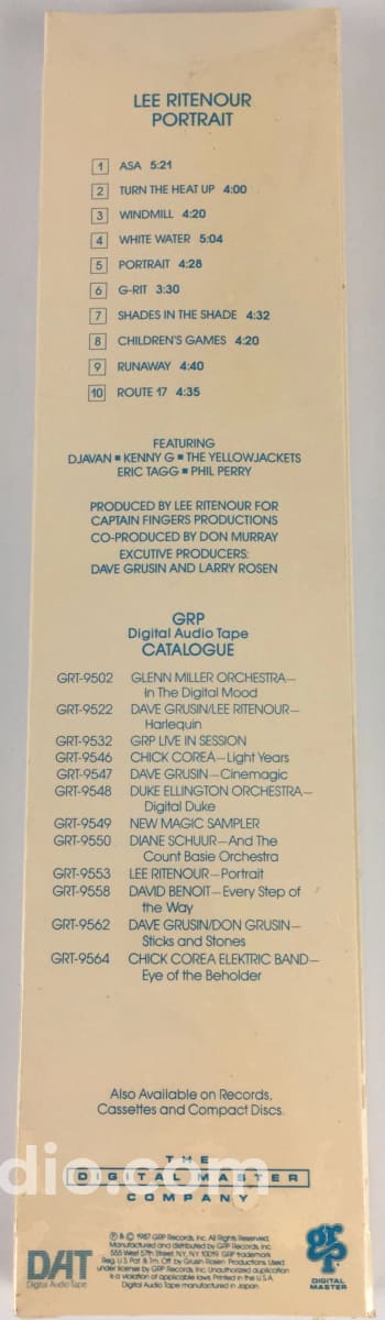 Lee Ritenour - Portrait New Pre-Recorded Dat Tape Music