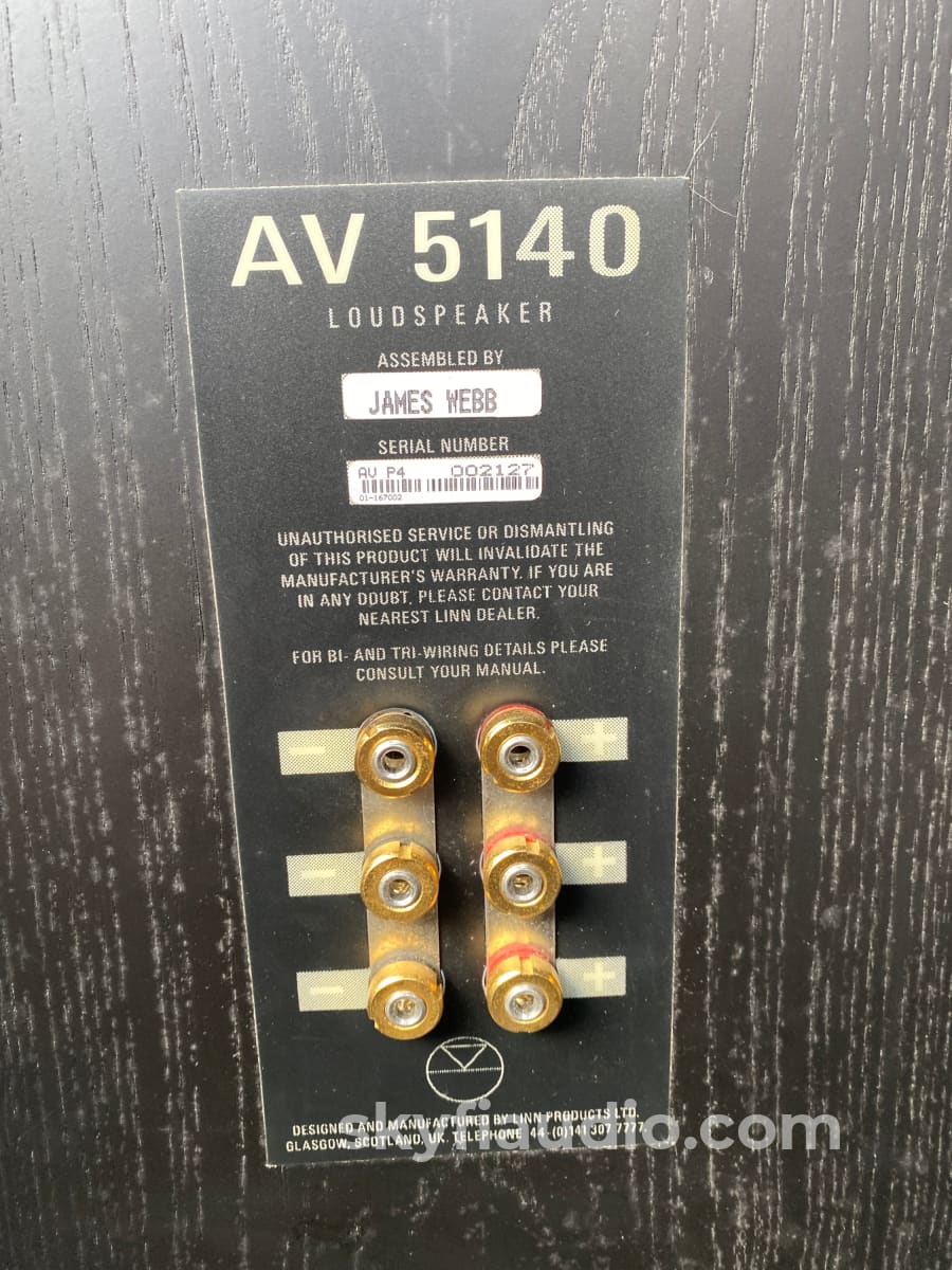 Linn Av 5140 Full-Range Floorstanding Speakers - Made In The Uk