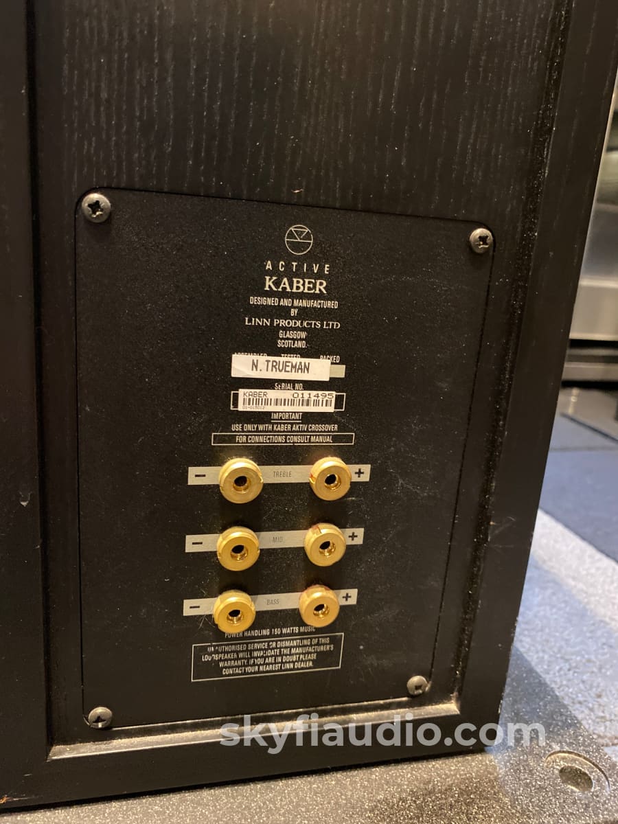 Linn Kaber Active Speakers With 3 X Lk-100 Amps And Crossover Cards