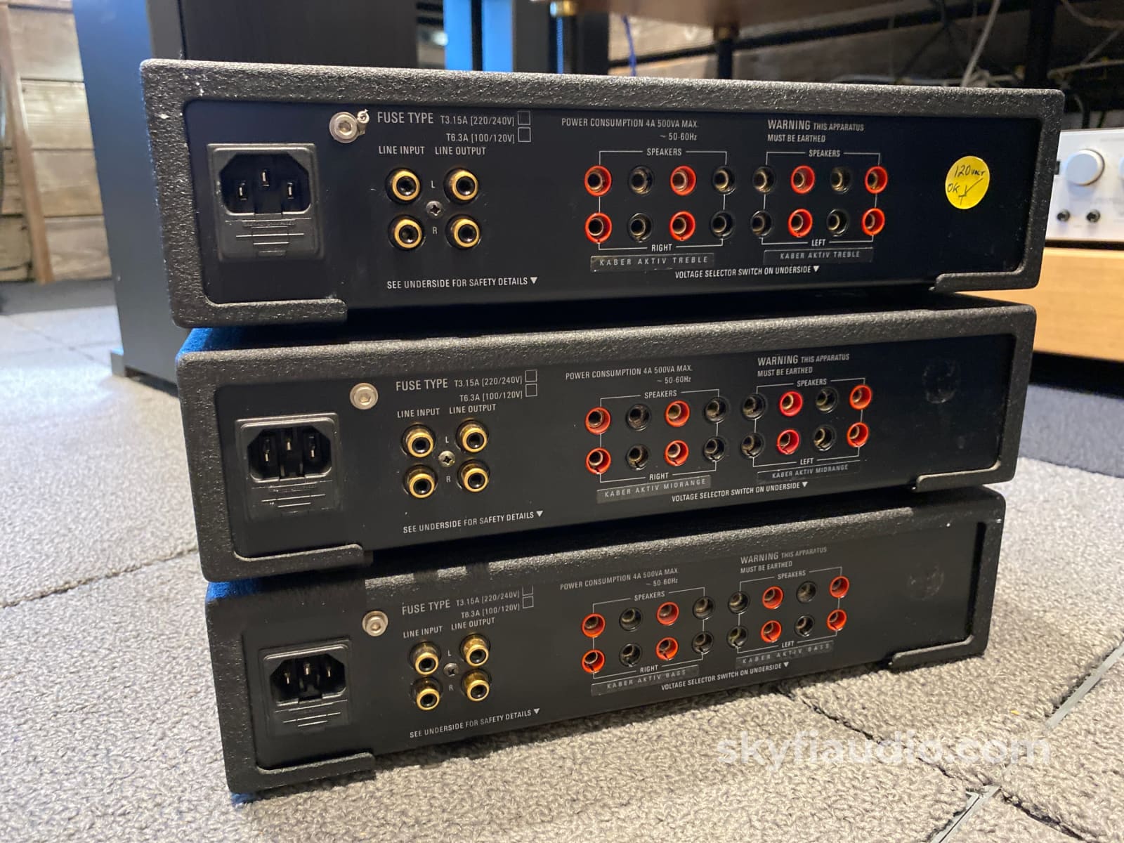 Linn Kaber Active Speakers With 3 X Lk-100 Amps And Crossover Cards