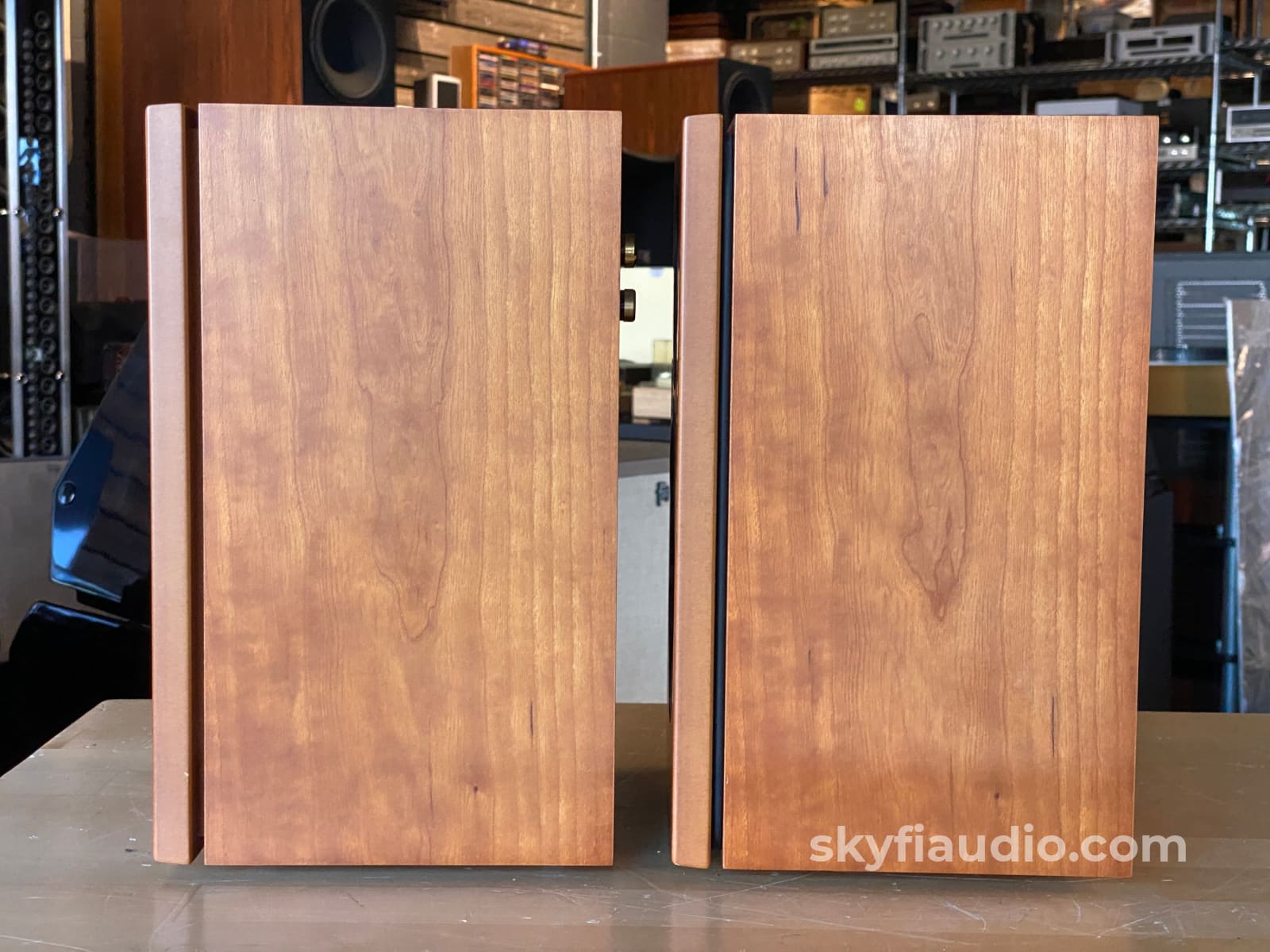 Linn Tukan Bookshelf Speakers In Teak - Made In The Uk