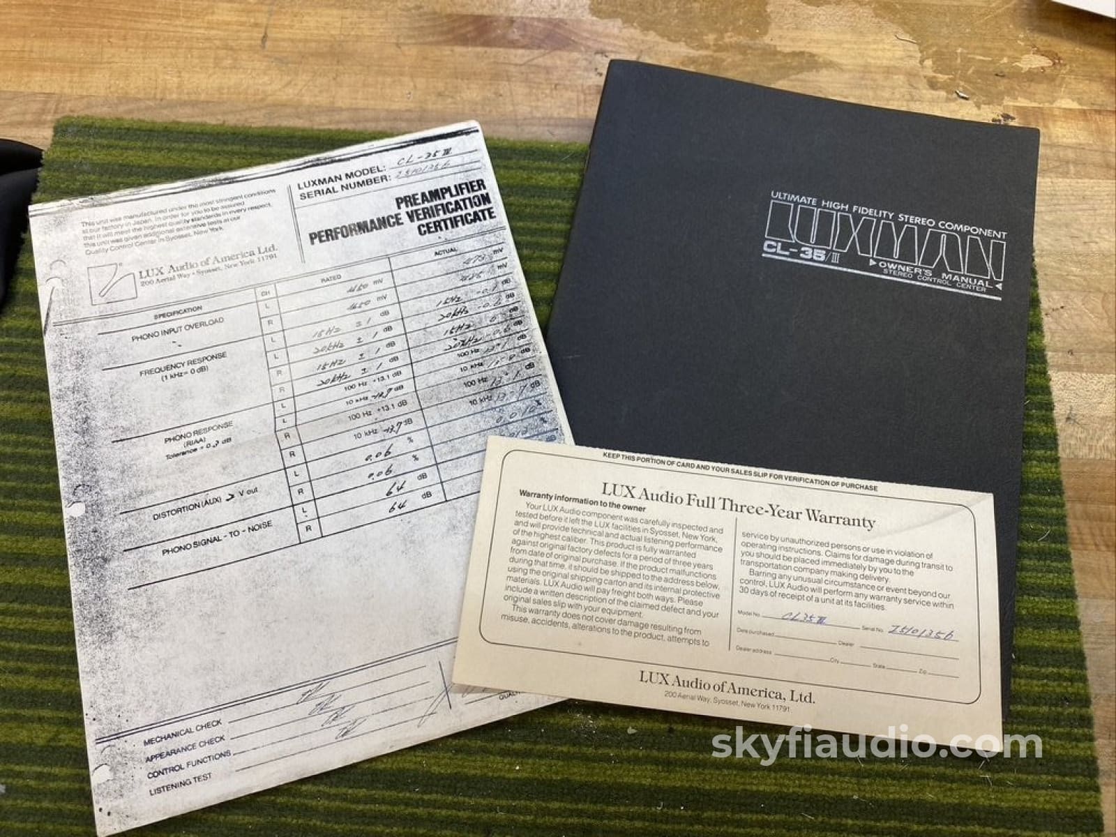 Luxman Cl35 Mkiii Vintage Tube Preamplifier With Telefunken Tubes