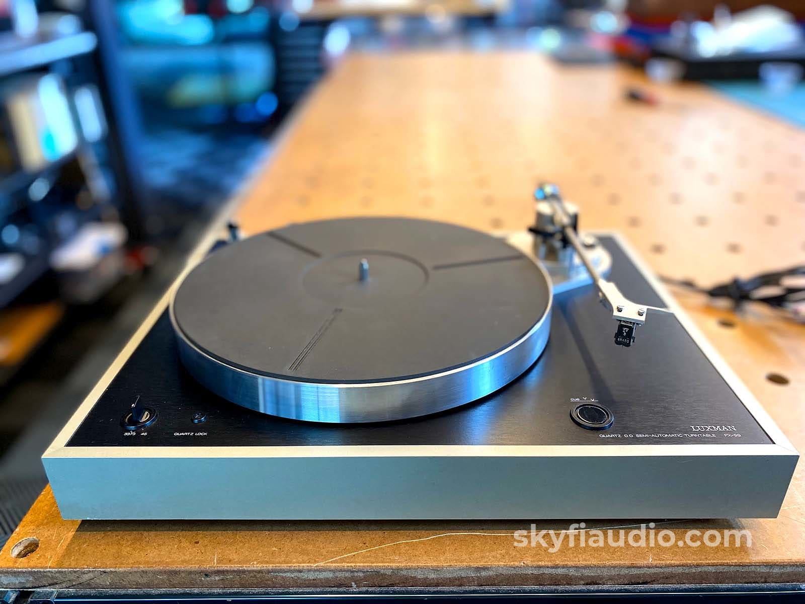 Luxman Px-99 Vintage Semi-Automatic Turntable With Grado Zf3 Cartridge