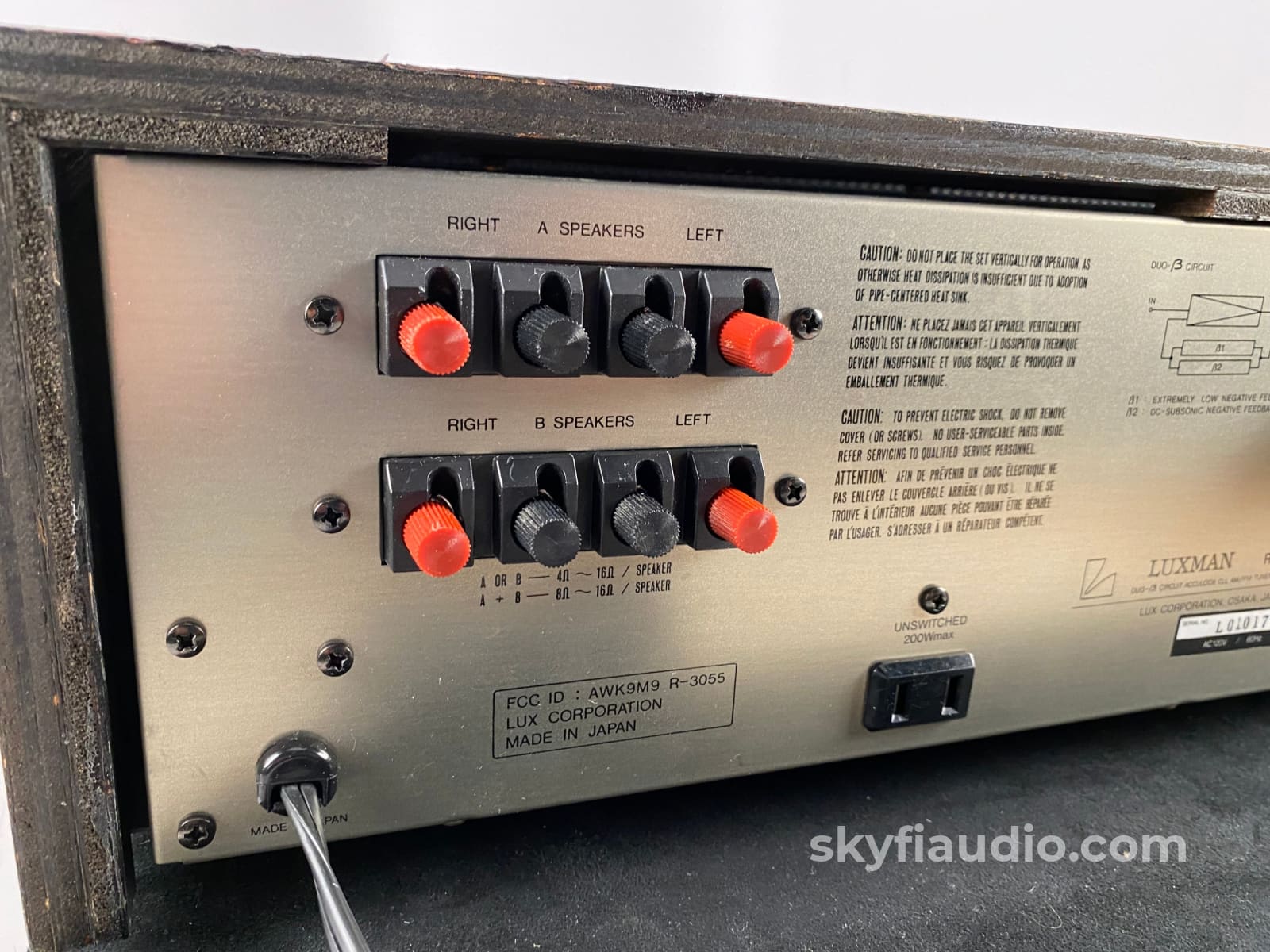 Luxman R-3055 Vintage Am/Fm Receiver Integrated Amplifier