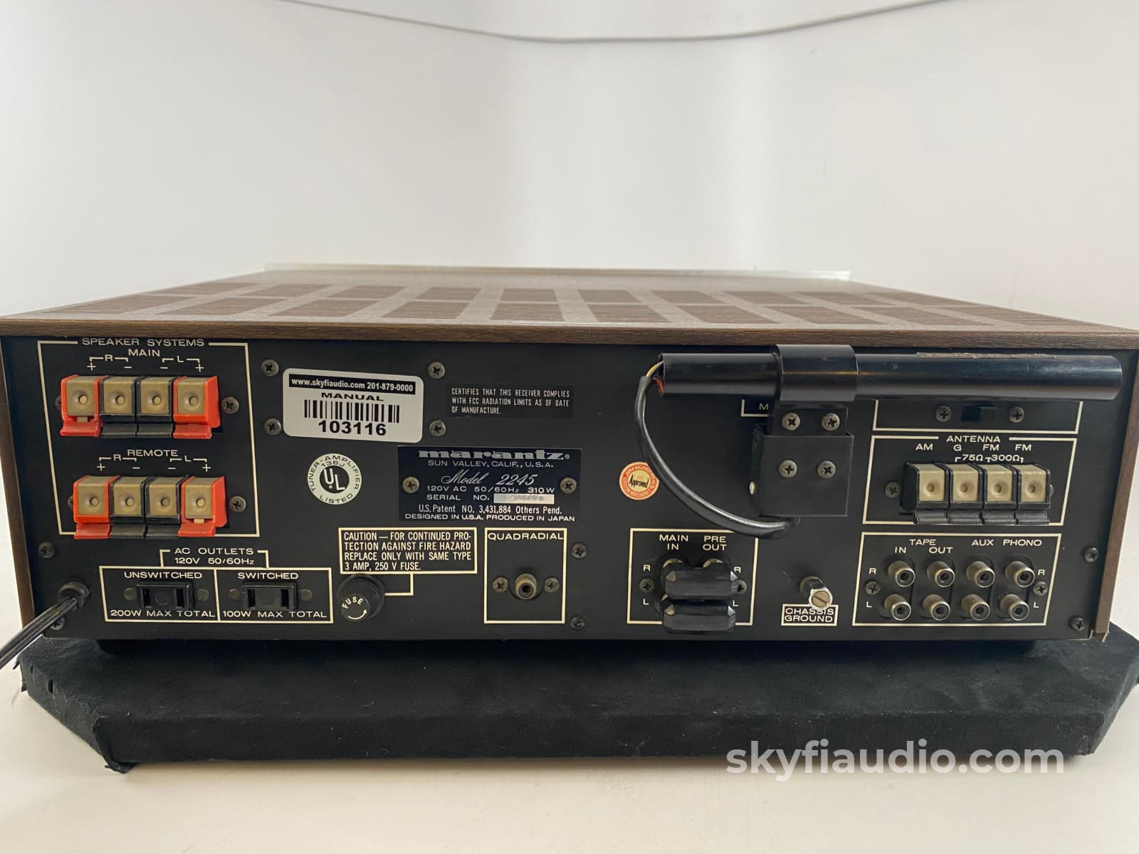 Marantz 2245 Stereophonic Receiver Vintage Beauty Light Service - Survivor Integrated Amplifier