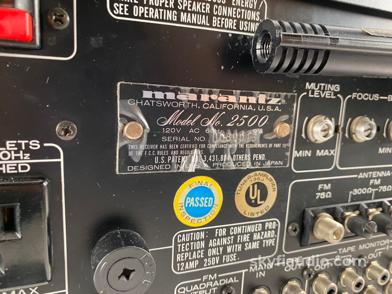 Marantz Model 2500 Flagship Vintage Stereo Receiver - Full Blown Restoration Integrated Amplifier