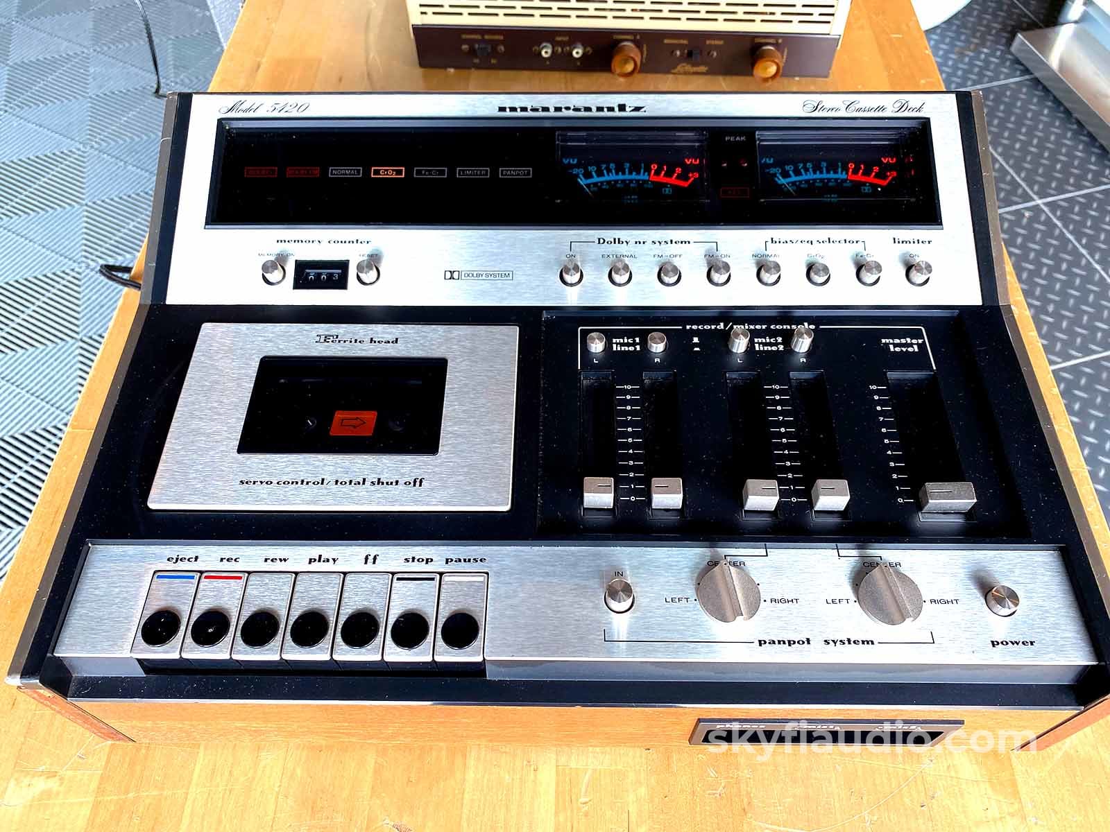 Marantz Model 5420 Tape Deck W/Vu Meters And 4-Ch Mixer