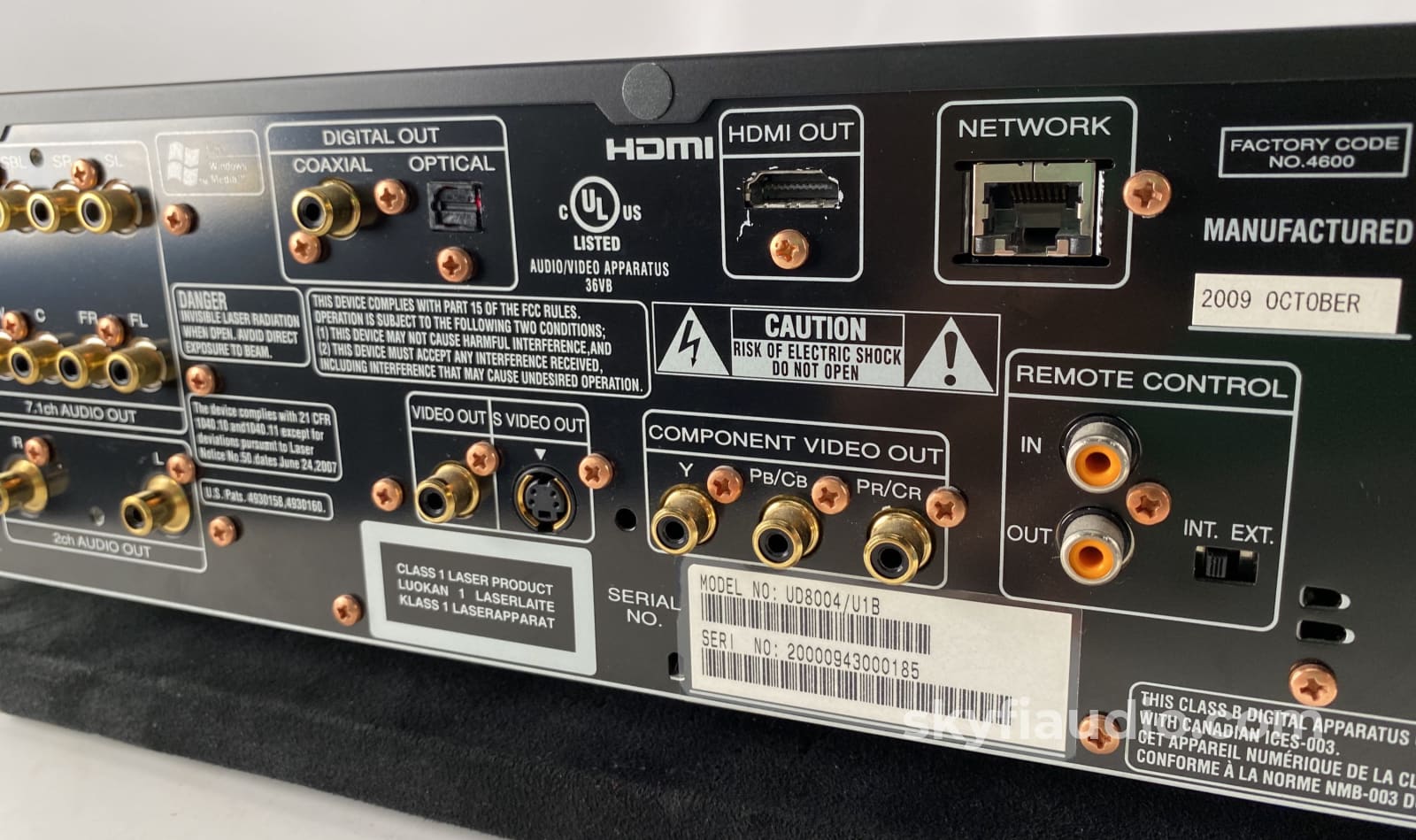 Marantz Ud8004 Universal Sacd/Cd/Dvd-A/Dvd/Blu-Ray Player Cd + Digital