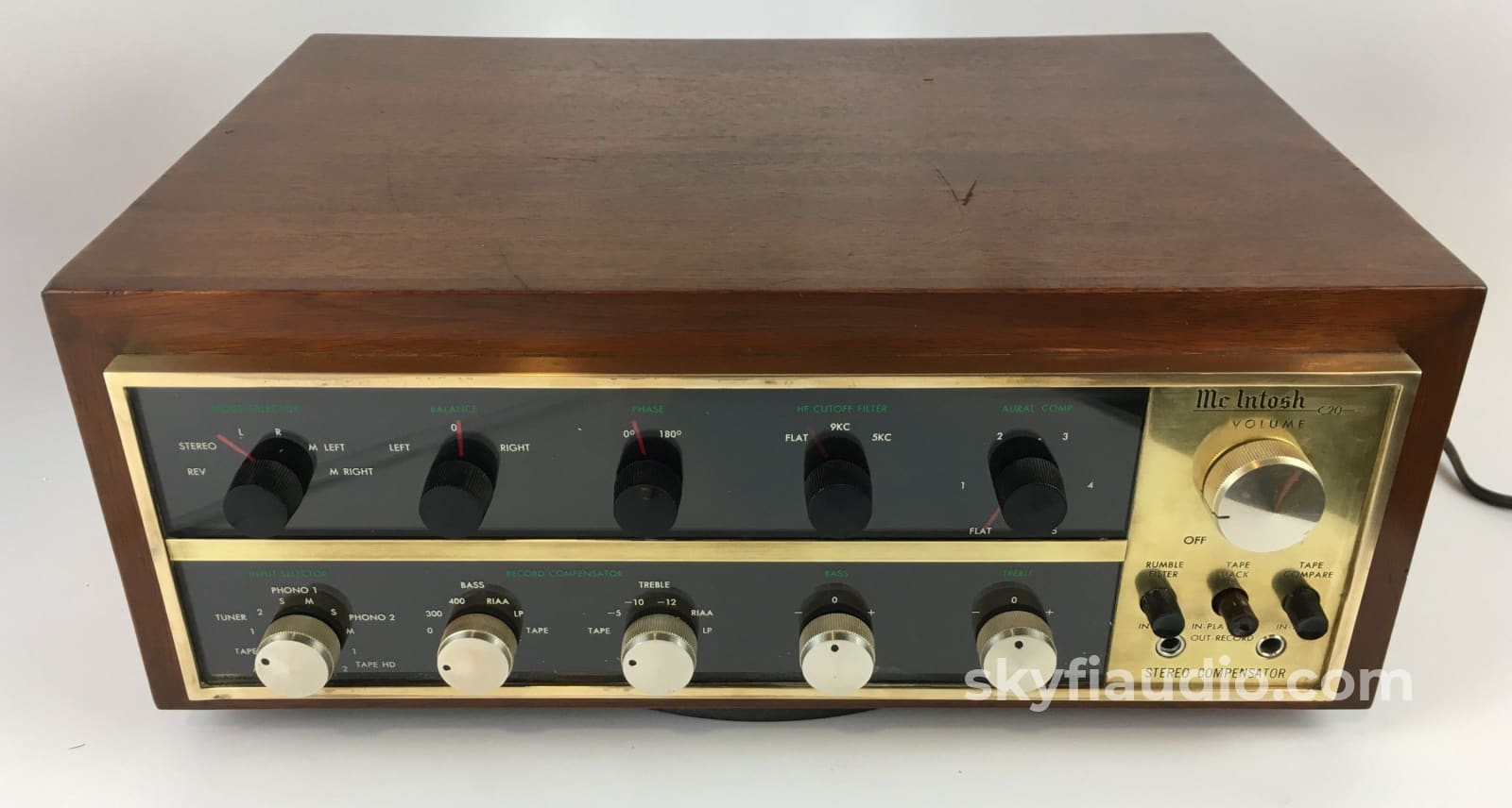 McIntosh C20 真空管ステレオプリアンプ (Tube Stereo Preamplifier