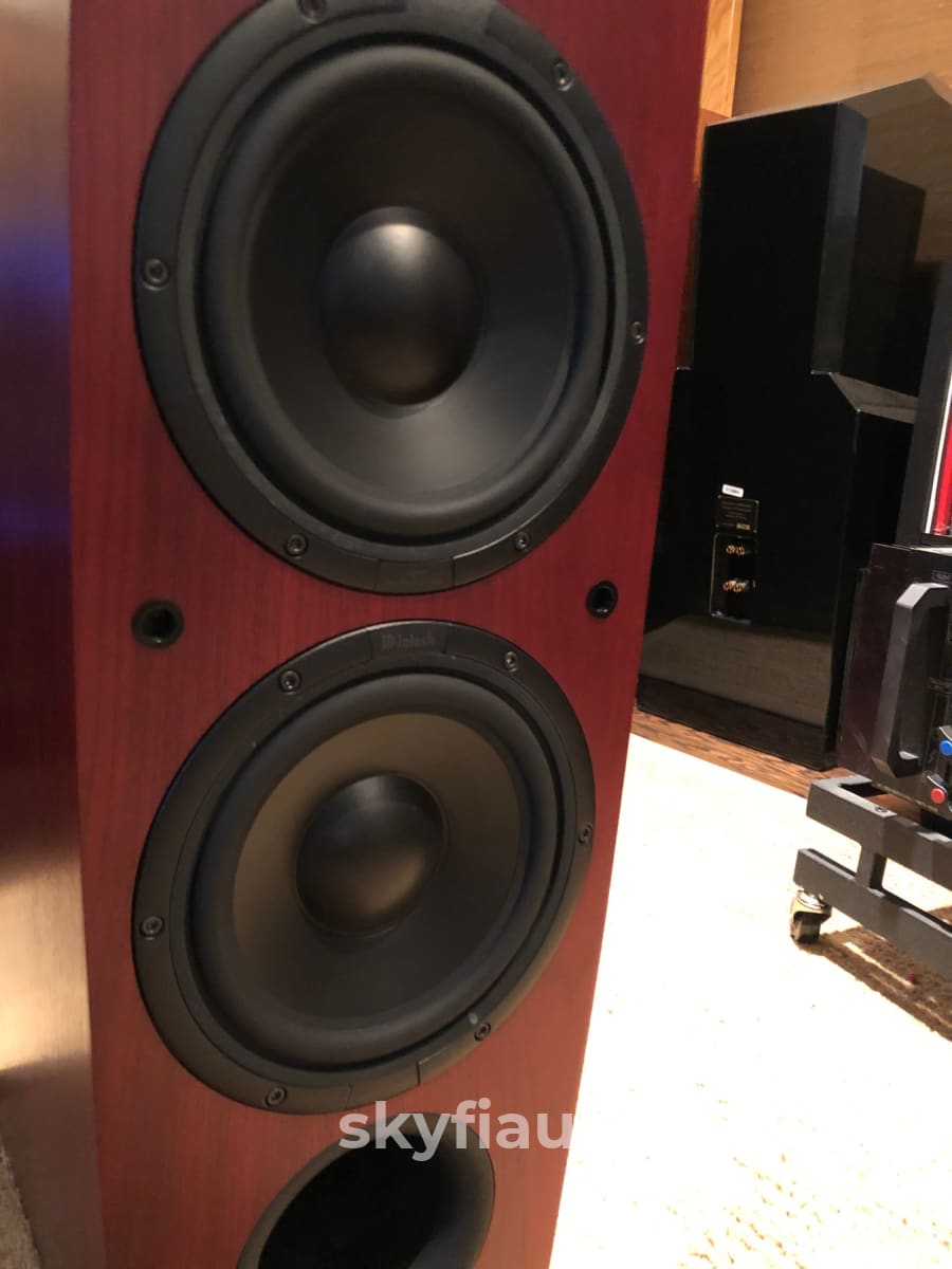 Mcintosh Ls340 Speakers - Red Cherry Finish