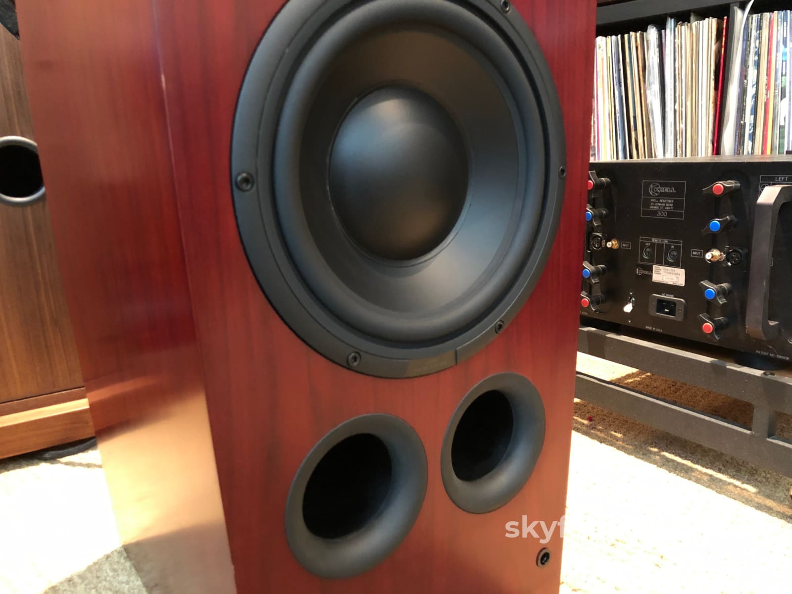 Mcintosh Ls360 Speakers In A Beautiful Red Cherry Finish