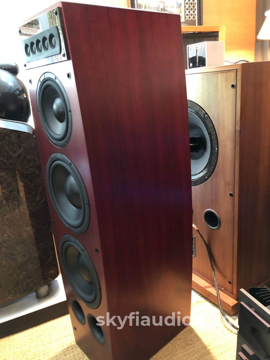 Mcintosh Ls360 Speakers In A Beautiful Red Cherry Finish