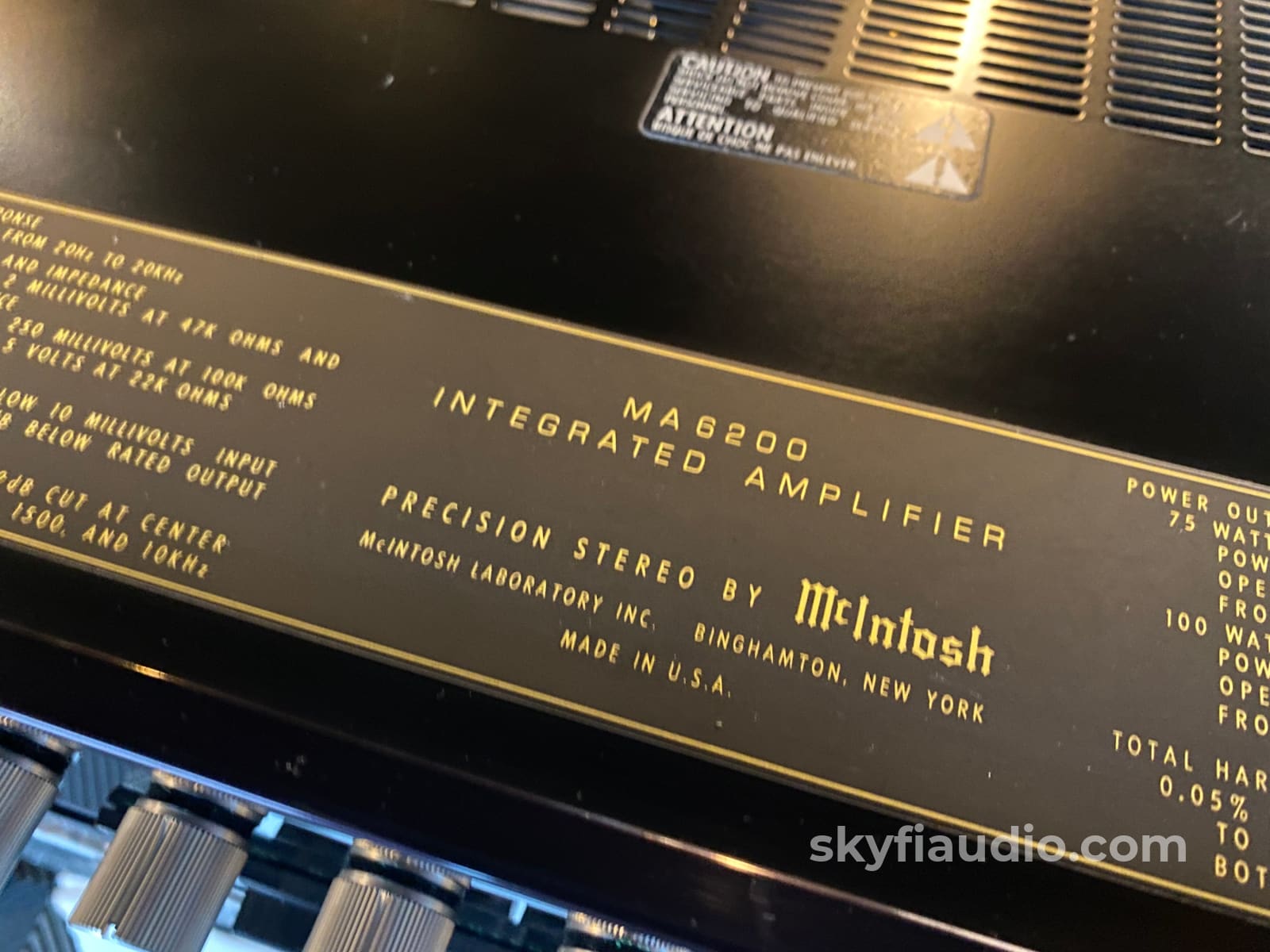 Mcintosh Ma6200 Vintage Integrated Amplifier