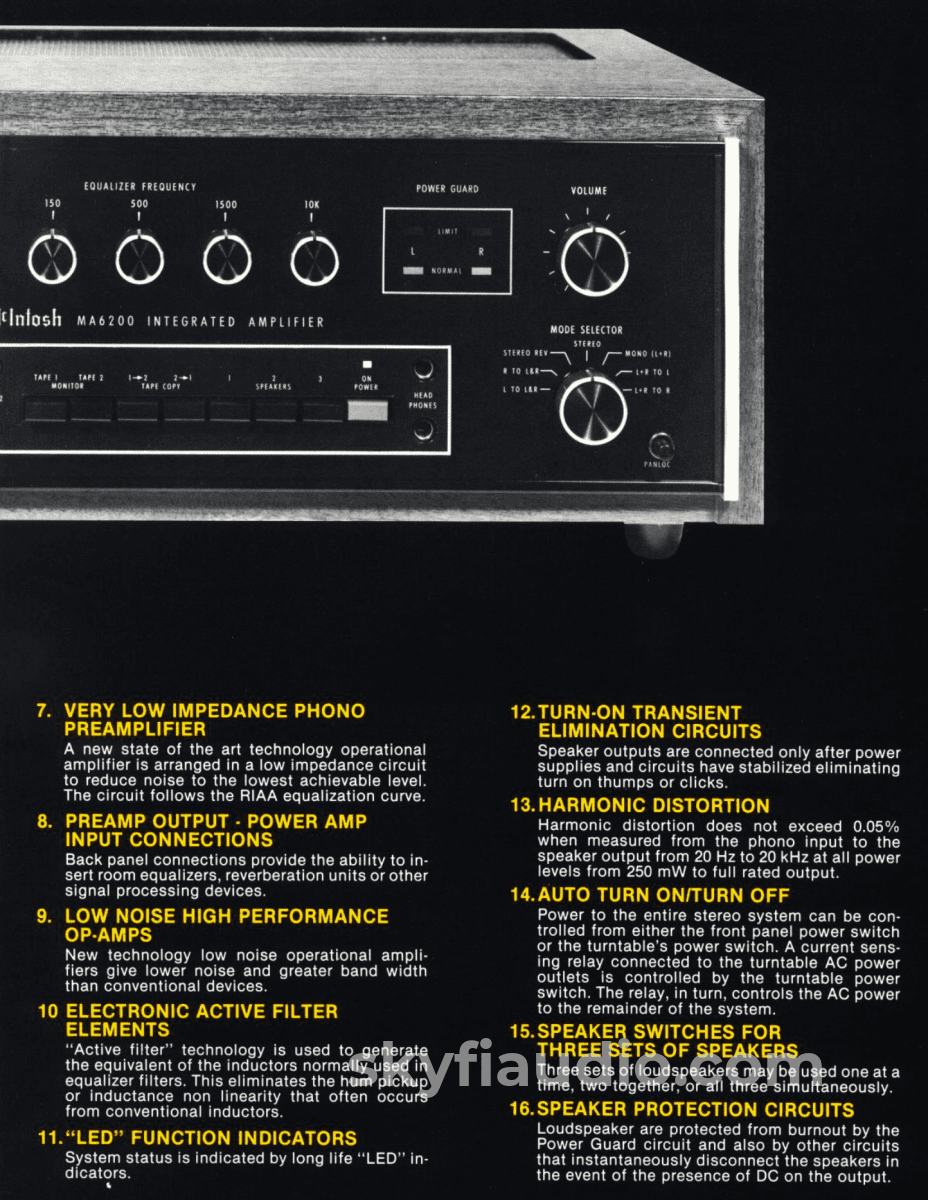 Mcintosh Ma6200 Vintage Integrated Amplifier