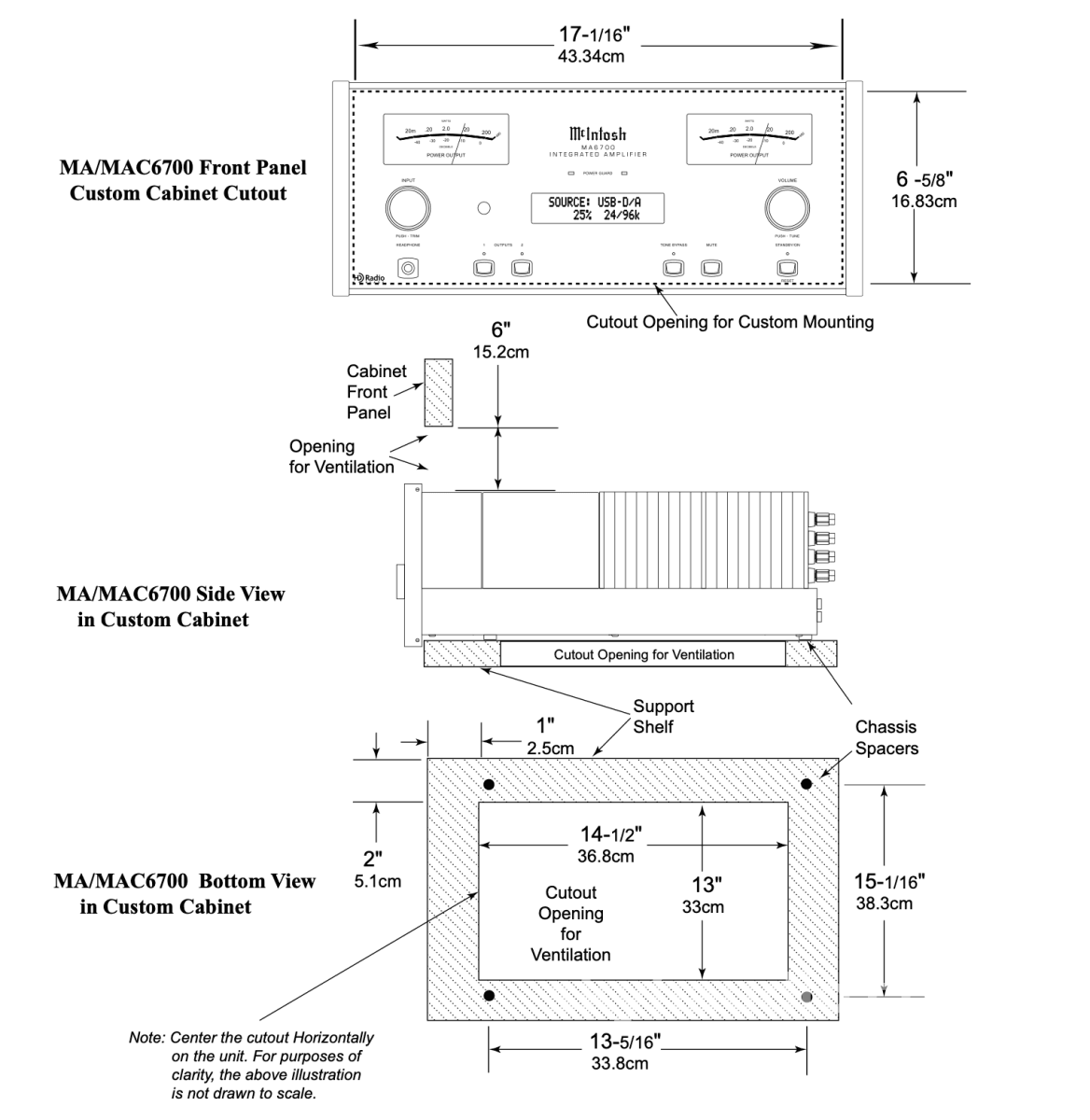 Mcintosh Mac6700 Solid State Receiver With Hd Fm/Am Radio Dac Mc/Mm Phono Integrated Amplifier